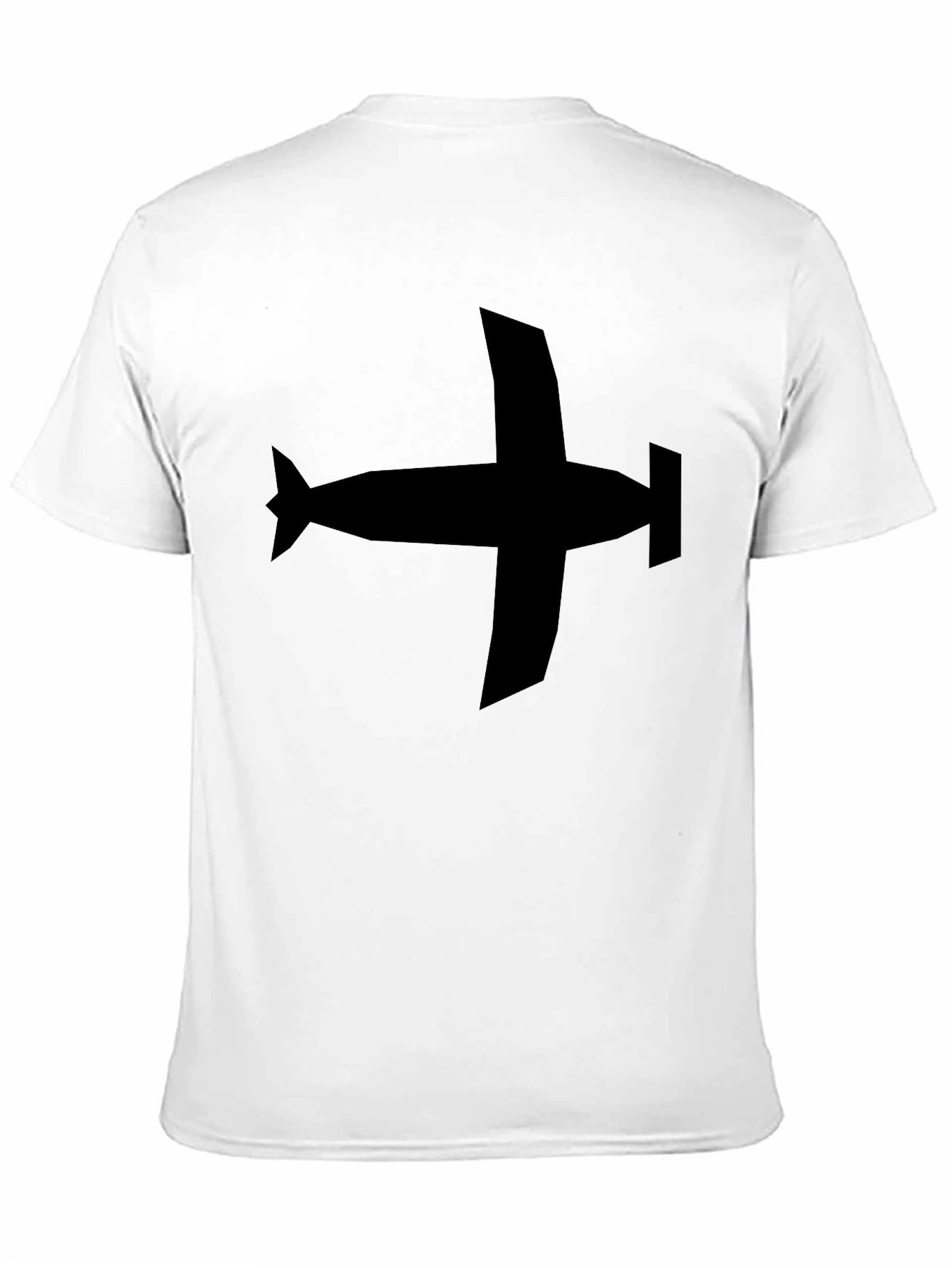 Black Airplane Graphic Tee - Black Casual Style view 11