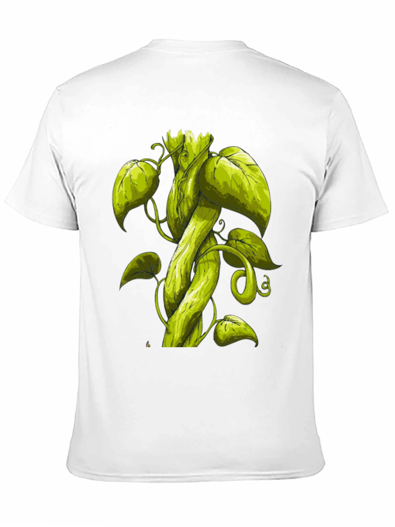 Black Beanstalk Graphic T-Shirt - Black Cotton Tee view 11