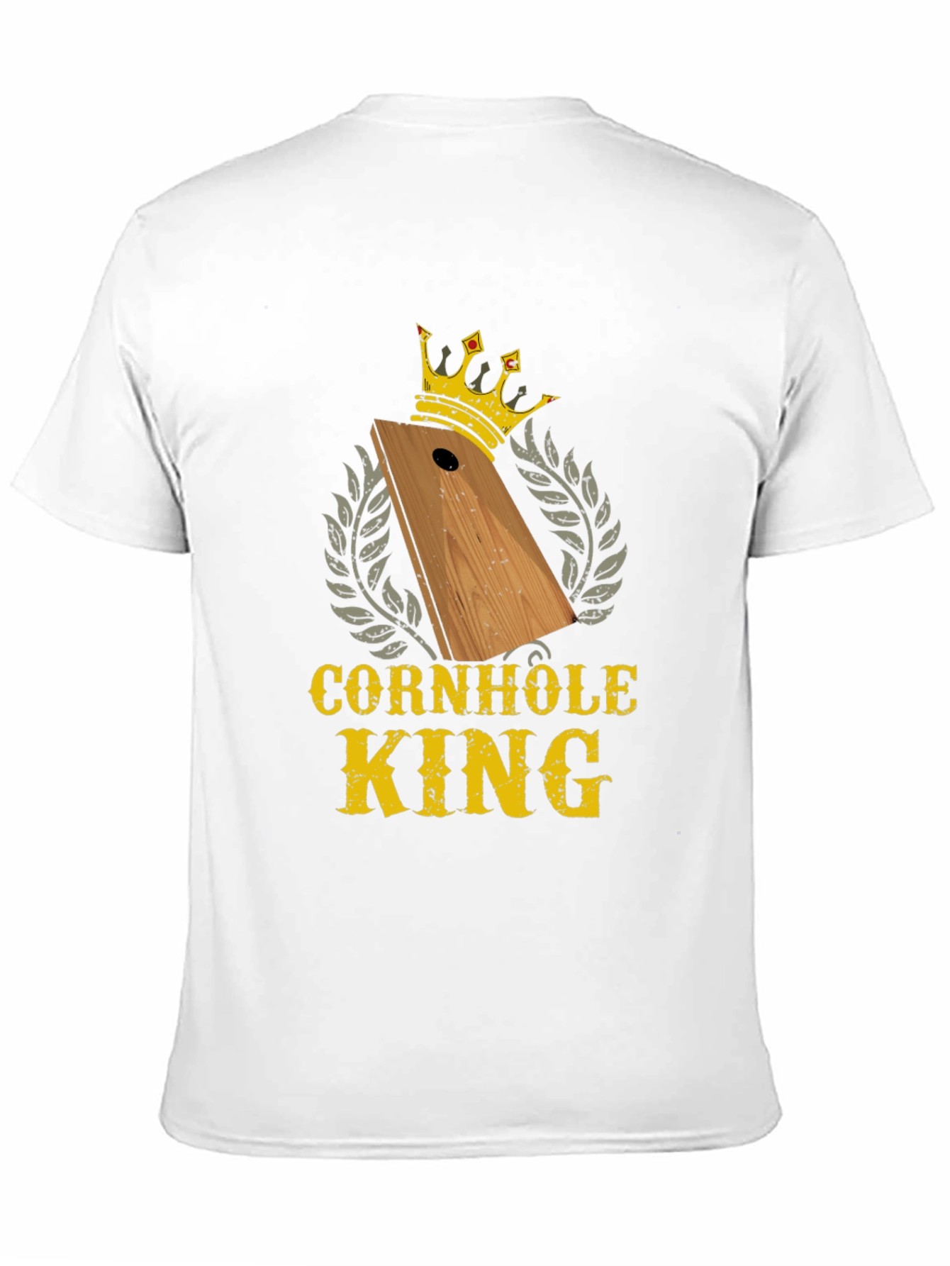 Black Cornhole King T-Shirt - Funny Game Tournament Tee view 11