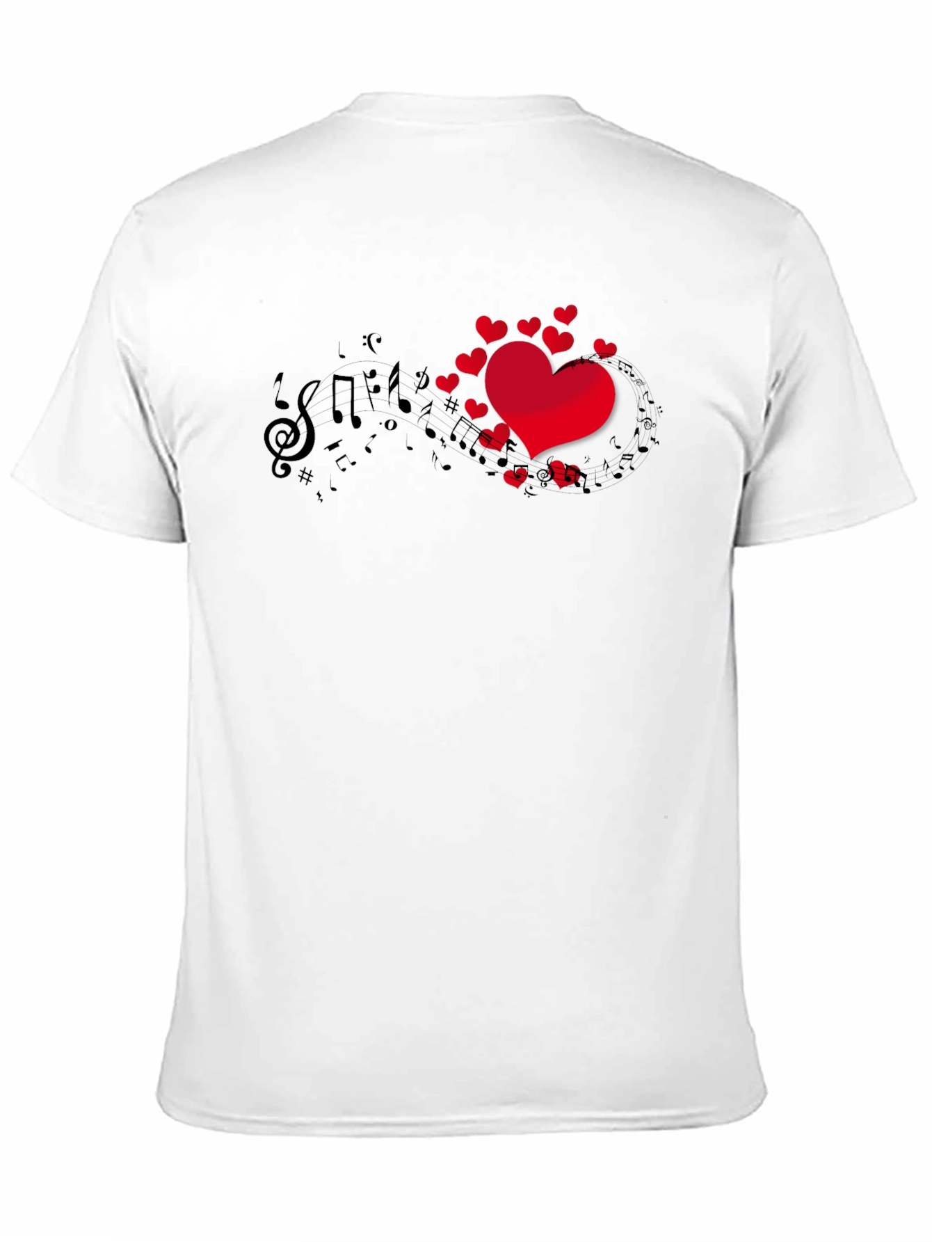 Black Musical Heartbeat T-Shirt view 11