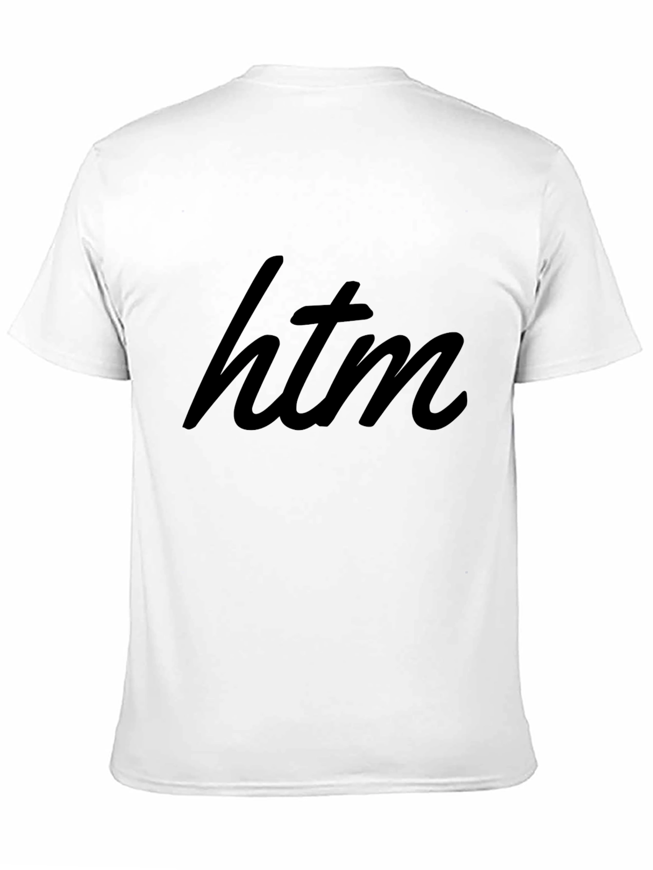 Black Stylish Black HTM Graphic Tee - Modern Casual Wear view 11