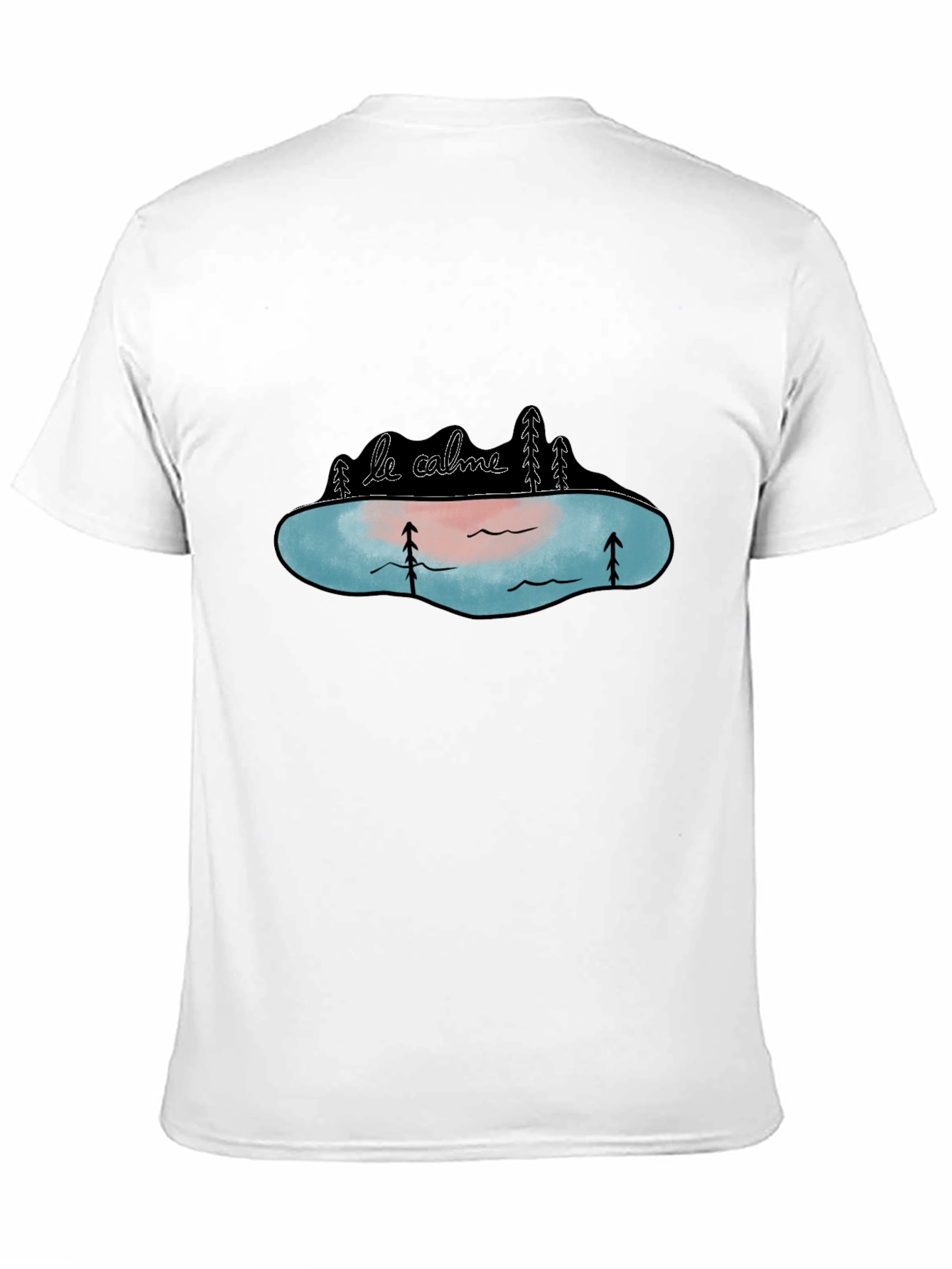 Black Le Calme Lake Graphic Tee - Black view 11