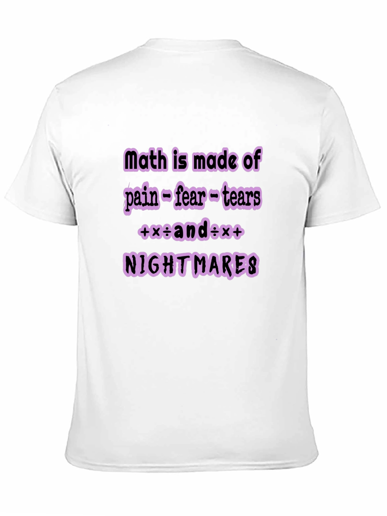 Black Math Nightmare Graphic Tee view 11