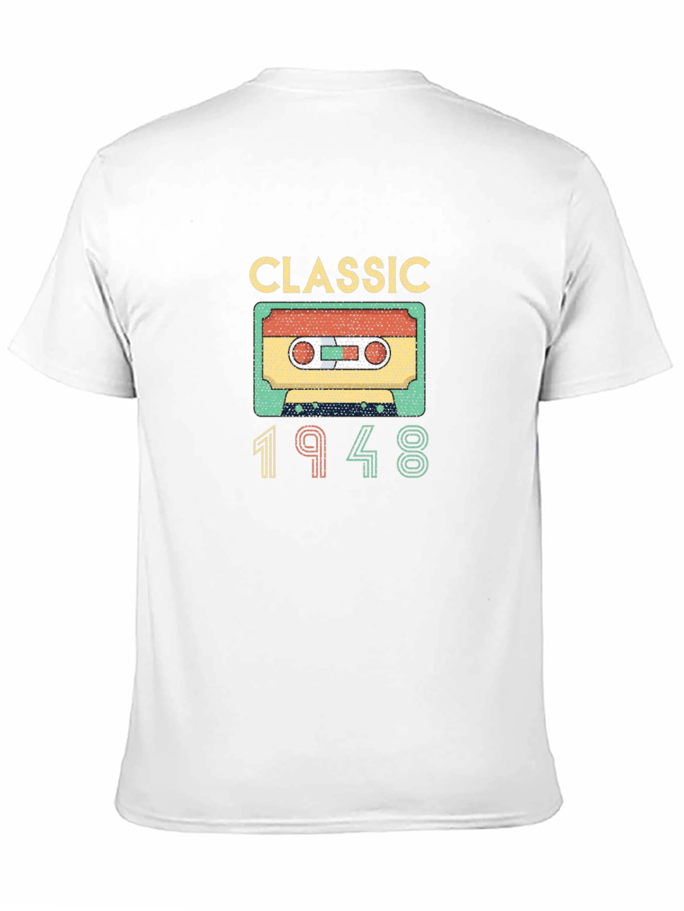 Black Classic 1948 Cassette Tape T-Shirt view 11