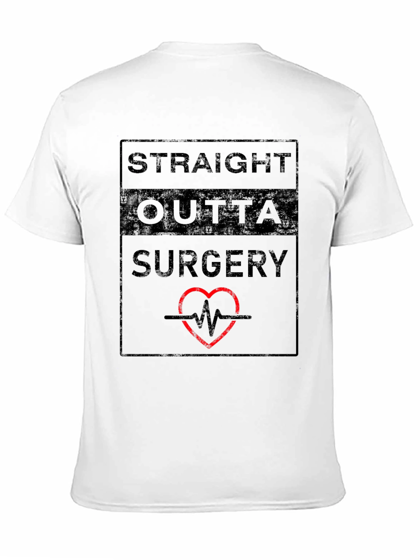 Black Straight Outta Surgery T-Shirt - Funny Doctor/Patient Tee view 11