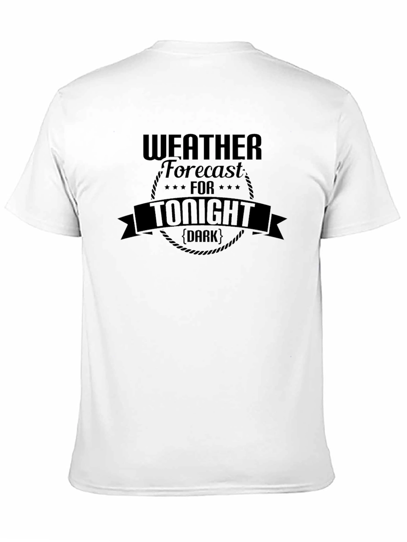 Black Weather Forecast Tonight Dark T-Shirt view 11