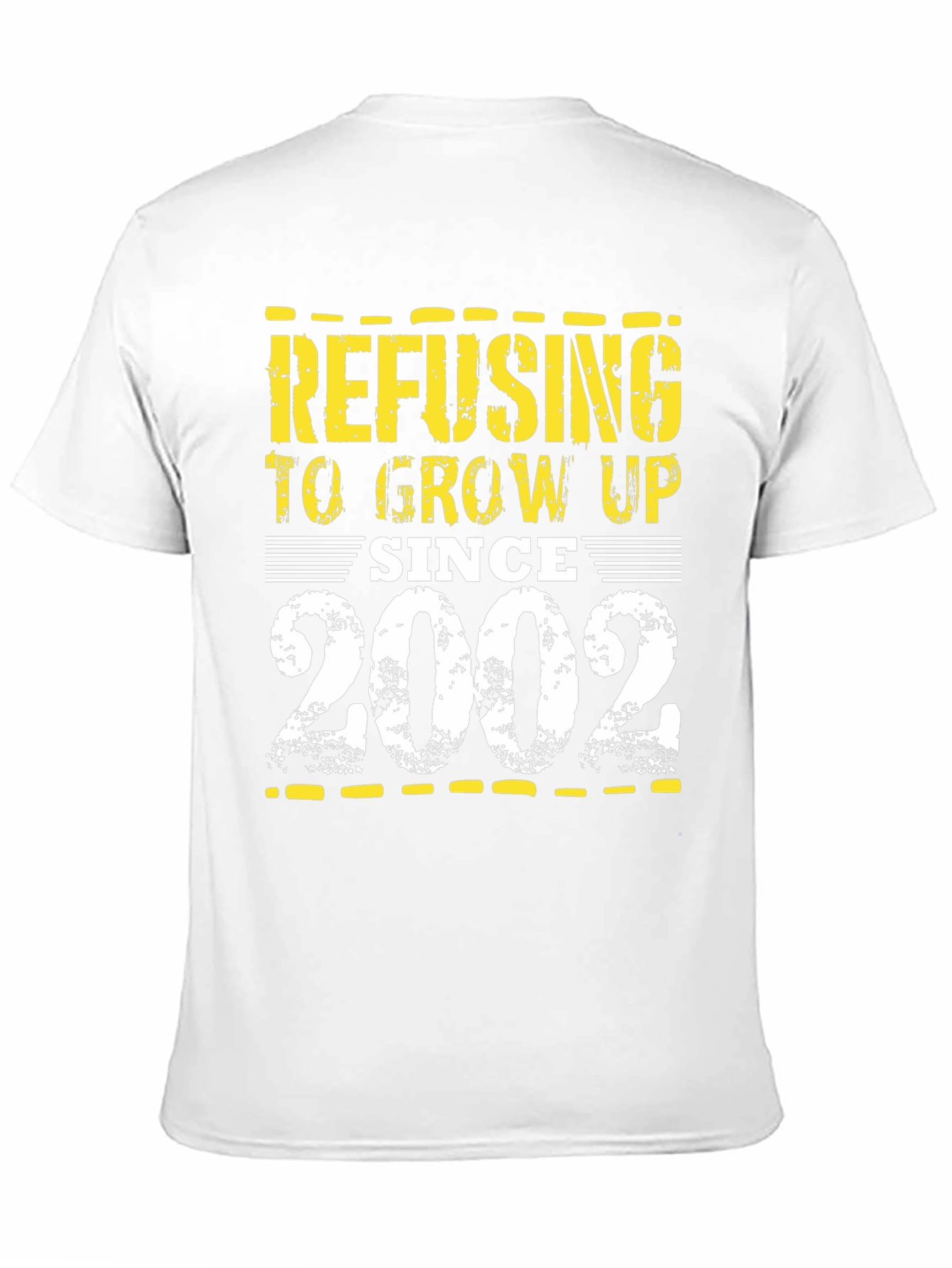 Black Refusing to Grow Up Since 2002 Black T-Shirt view 11