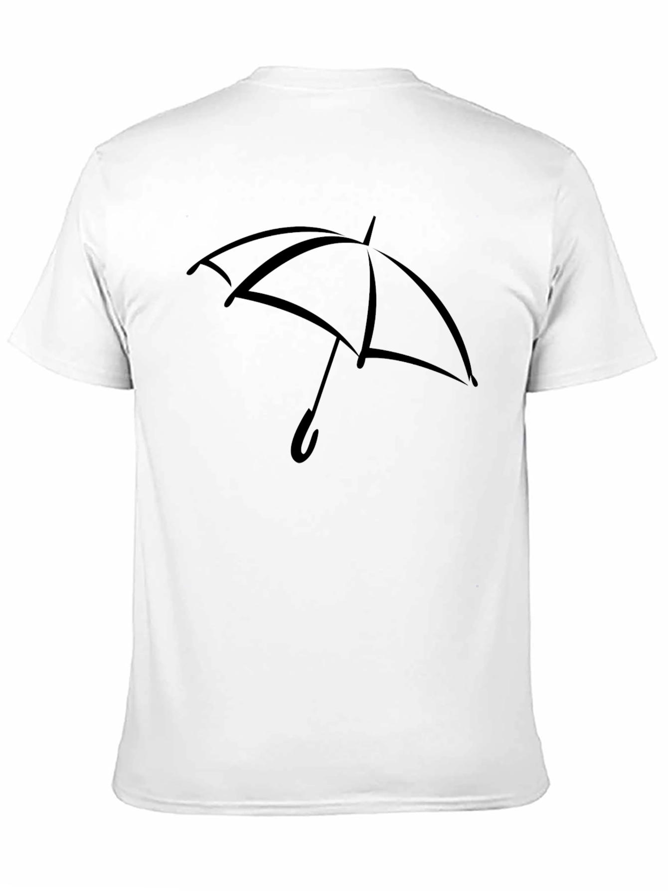 Black Umbrella Graphic T-Shirt - Stylish Casual Wear view 11