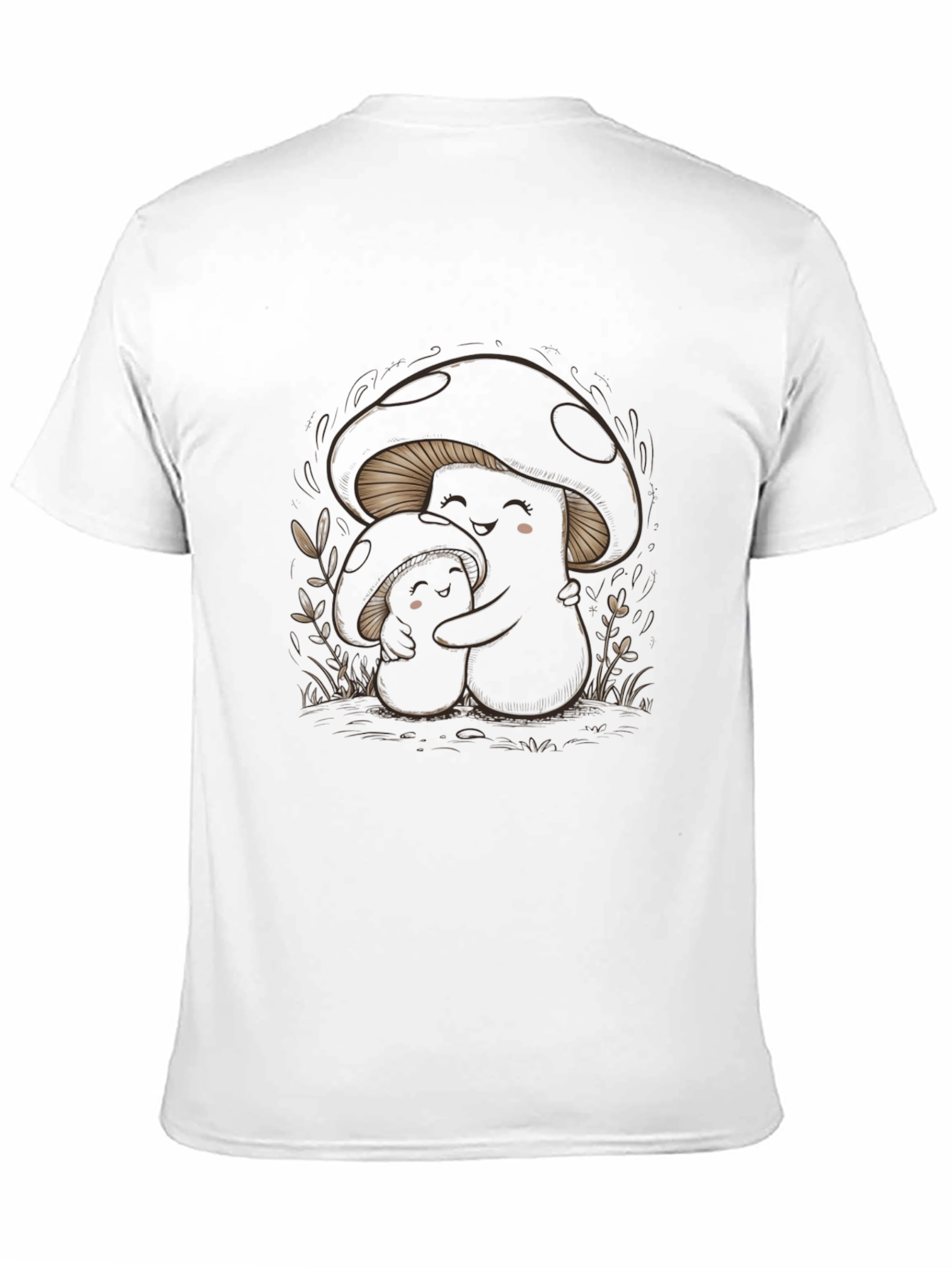 Black Whimsical Mushroom Graphic Tee - Soft & Stylish view 11