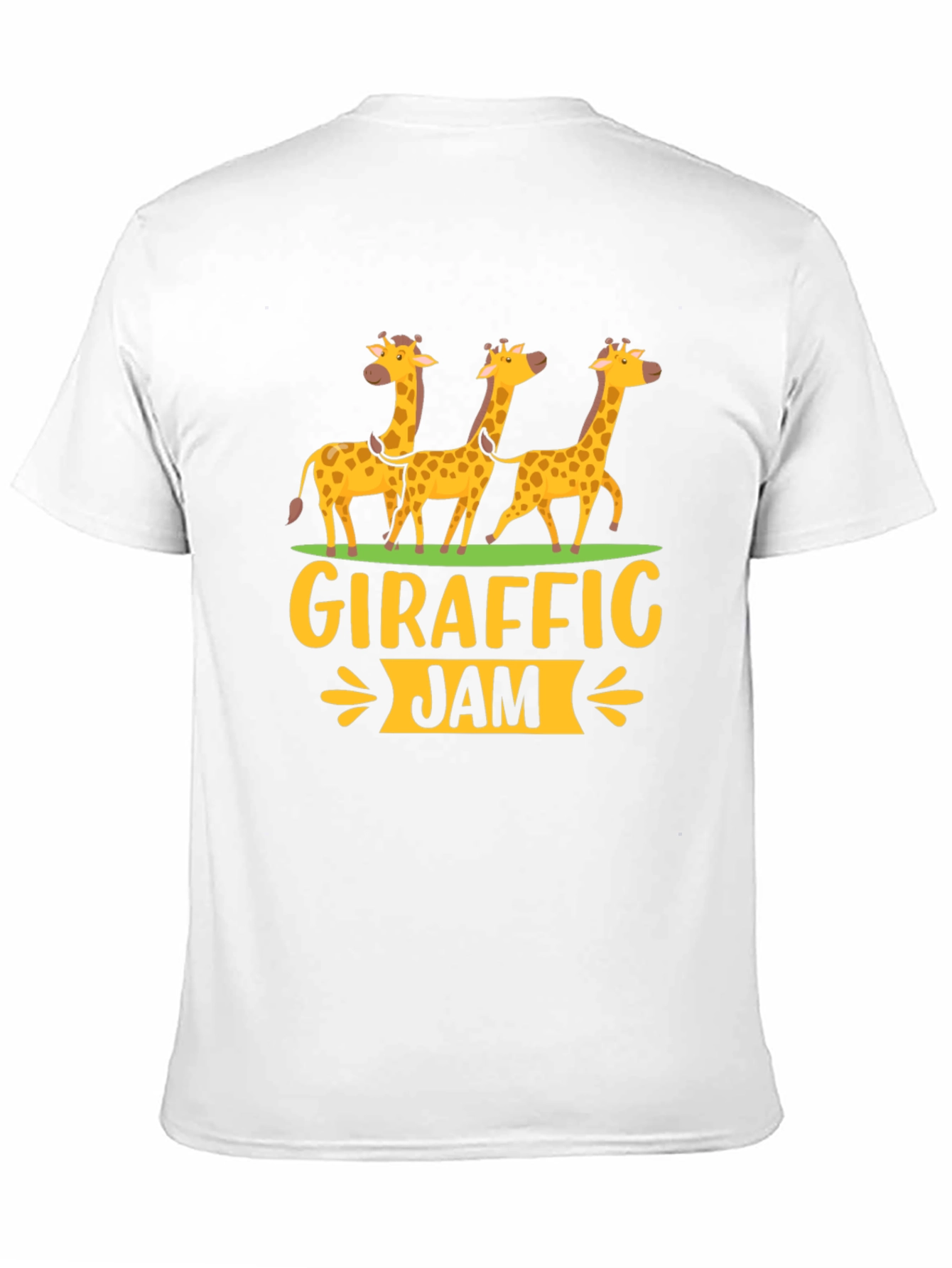Black Giraffe Jam T-Shirt, Fun Giraffe Graphic Tee view 11