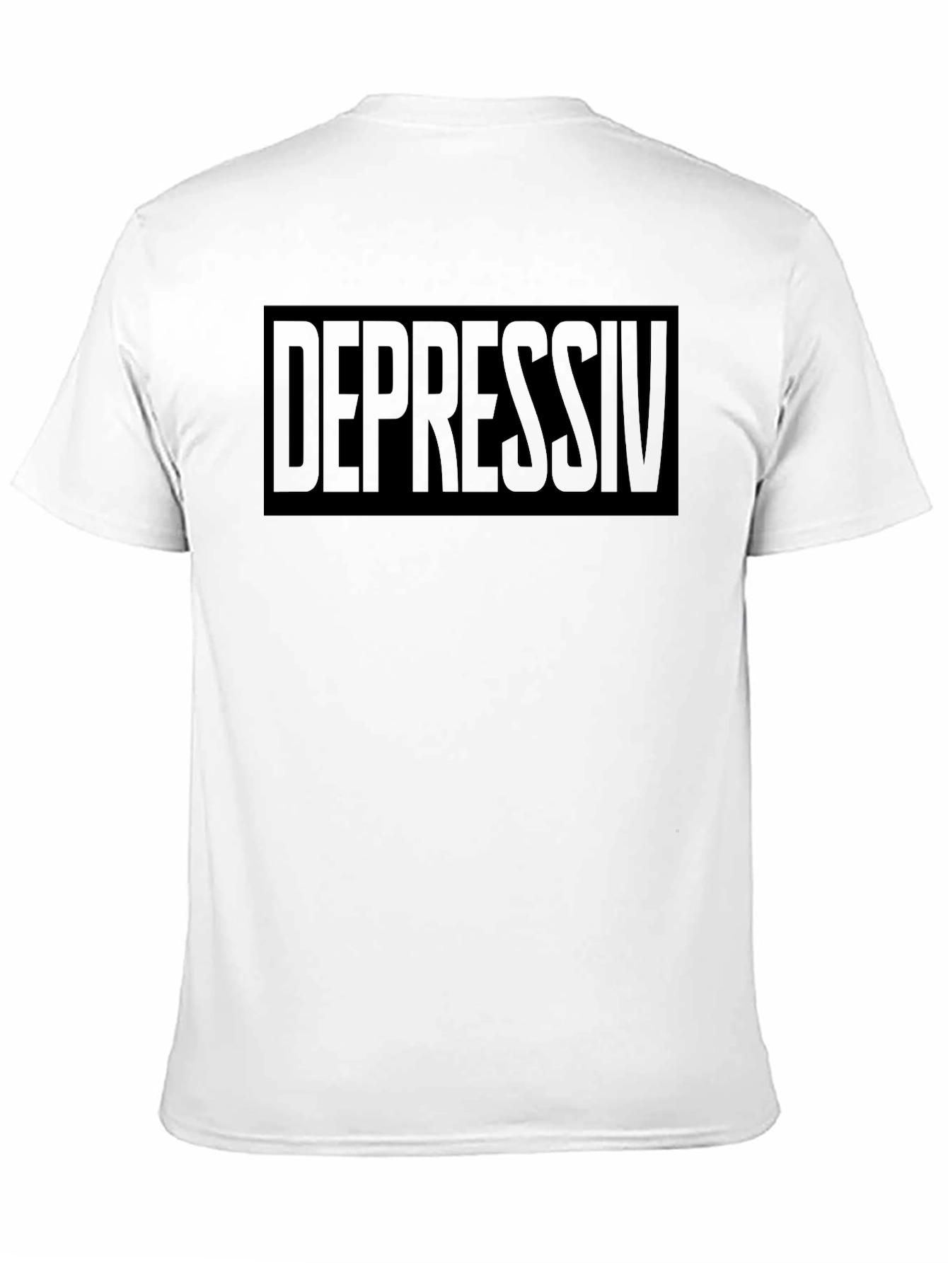 Black Depressiv Black Graphic T-Shirt view 11
