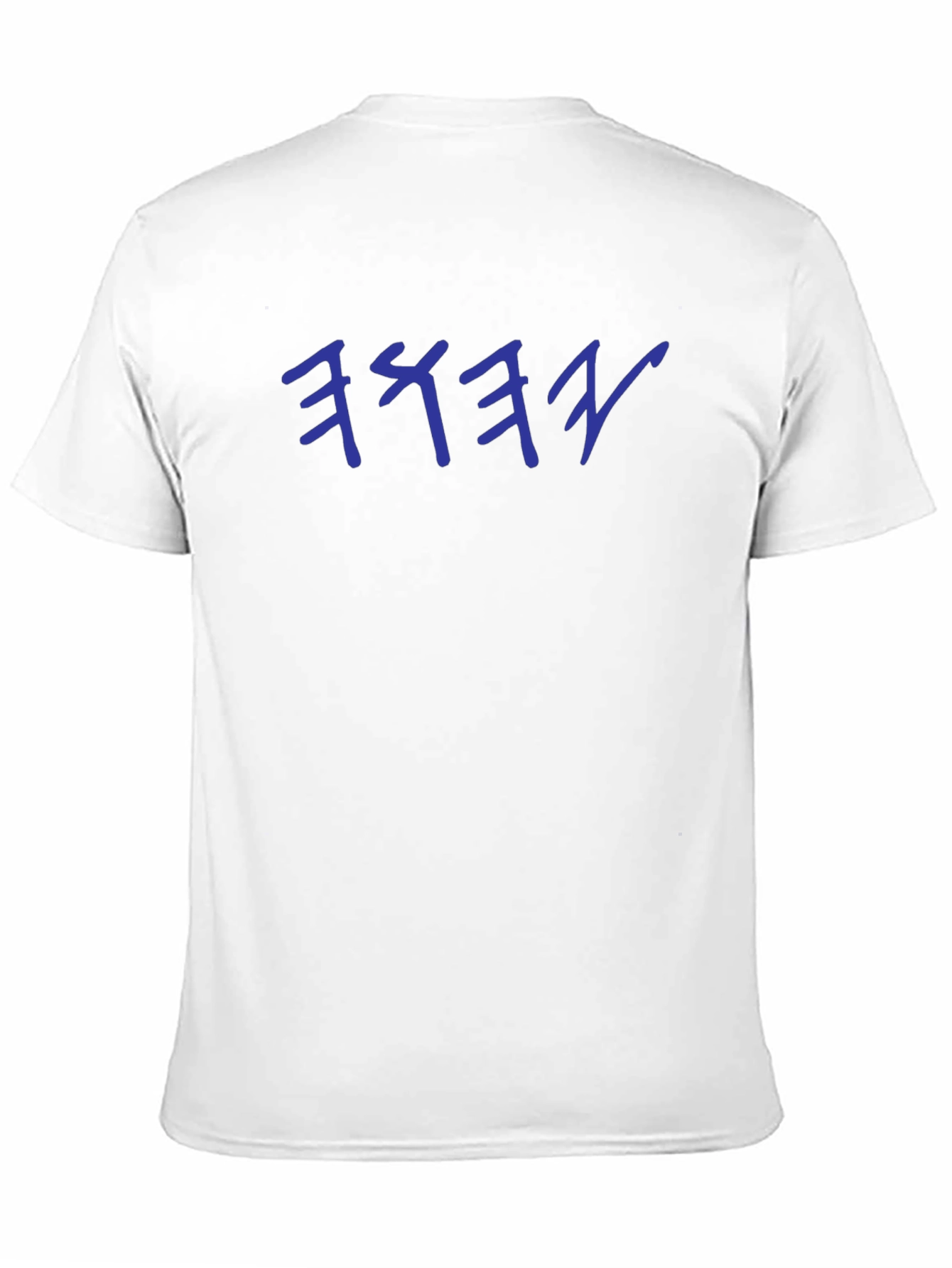 Black Mystic Blue Script Black T-Shirt view 11