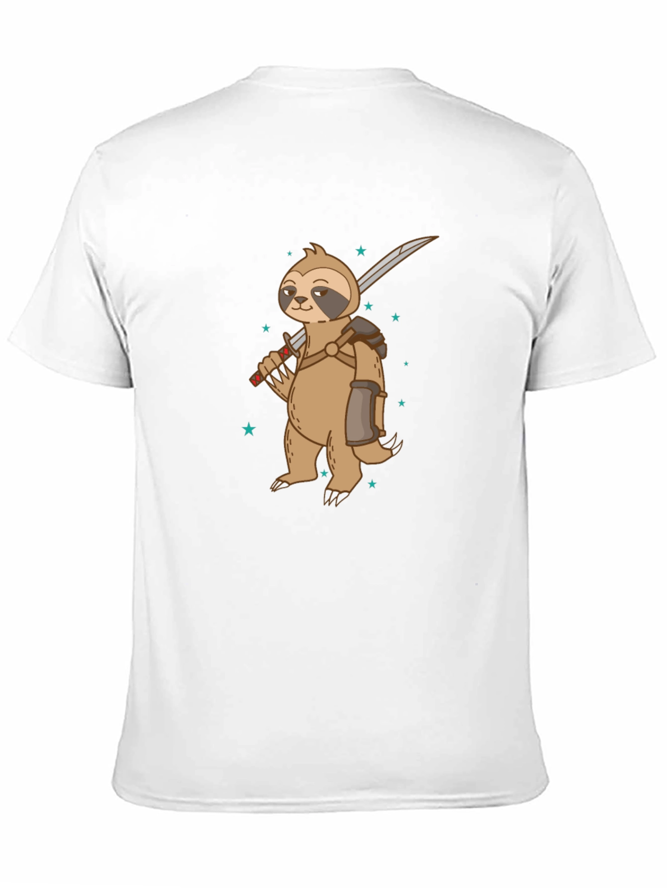 Black Sloth Warrior Graphic Tee - Black view 11