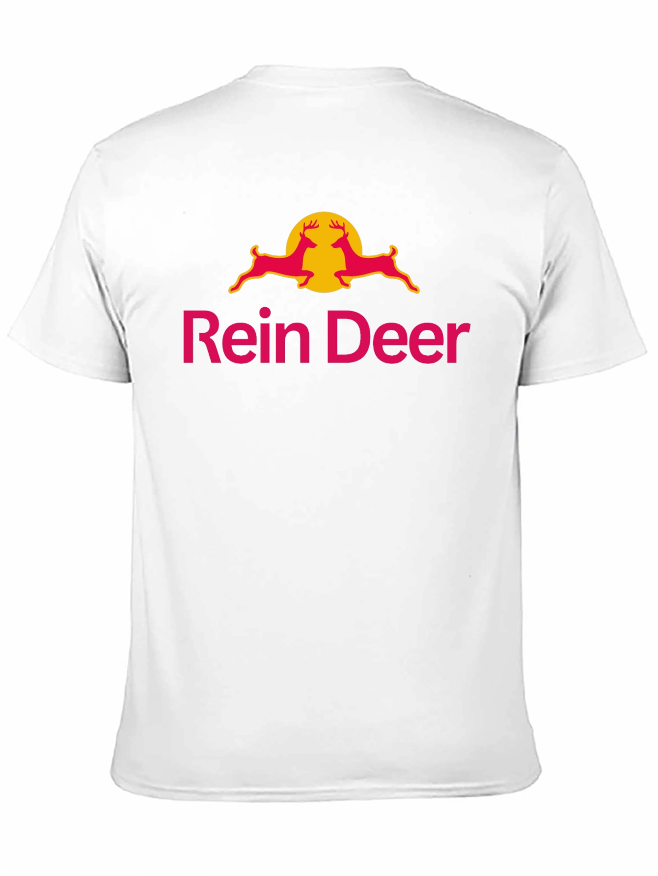 Black Rein Deer Funny T-Shirt - Novelty Graphic Tee view 11