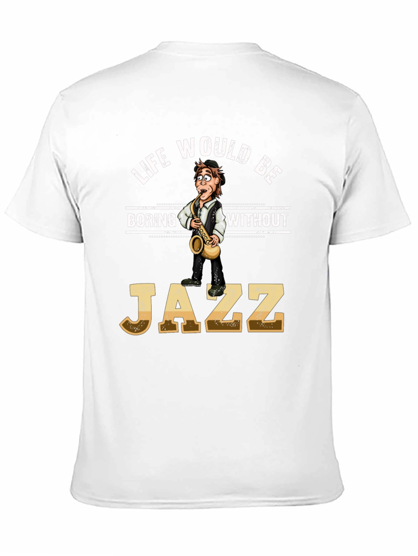 Black Life Would Be Boring Without Jazz T-Shirt view 11