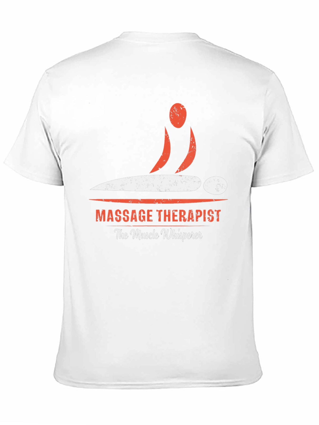 Black Massage Therapist Graphic T-Shirt - Muscle Whisperer Tee view 11