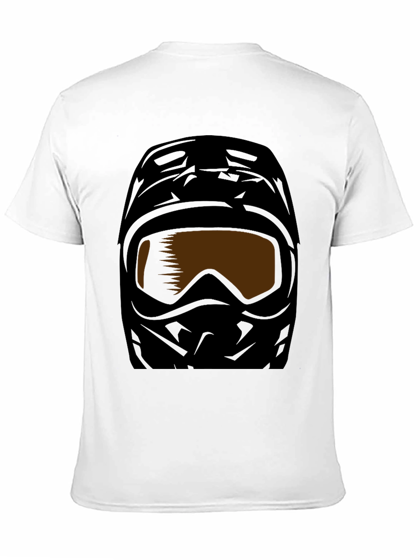 Black Motorcross Helmet Graphic Tee - Black view 11