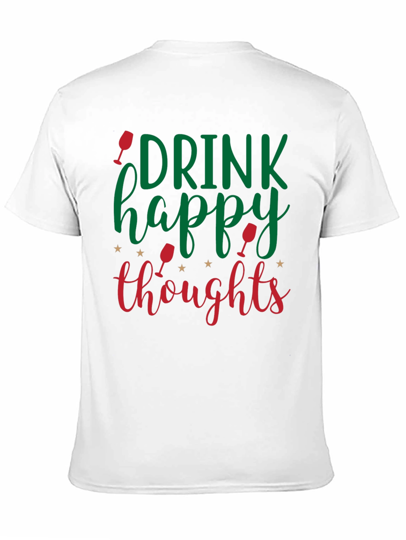 Black Drink Happy Thoughts Graphic Tee - Black view 11