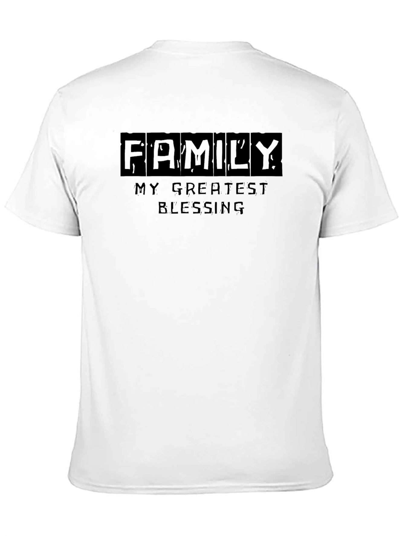 Black Family is My Greatest Blessing Black T-Shirt view 11