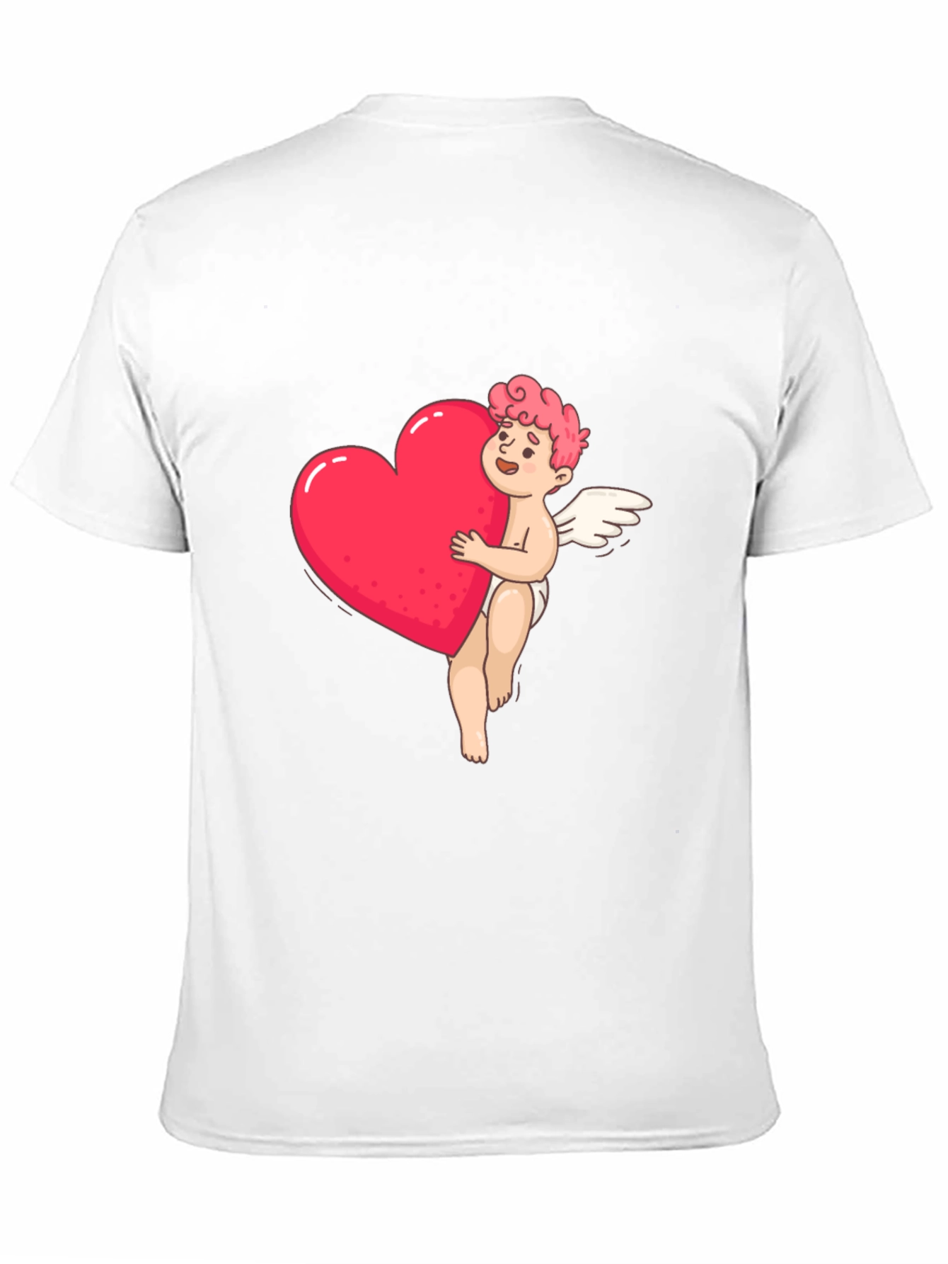Black Cupid Heart Graphic Tee - Black view 11