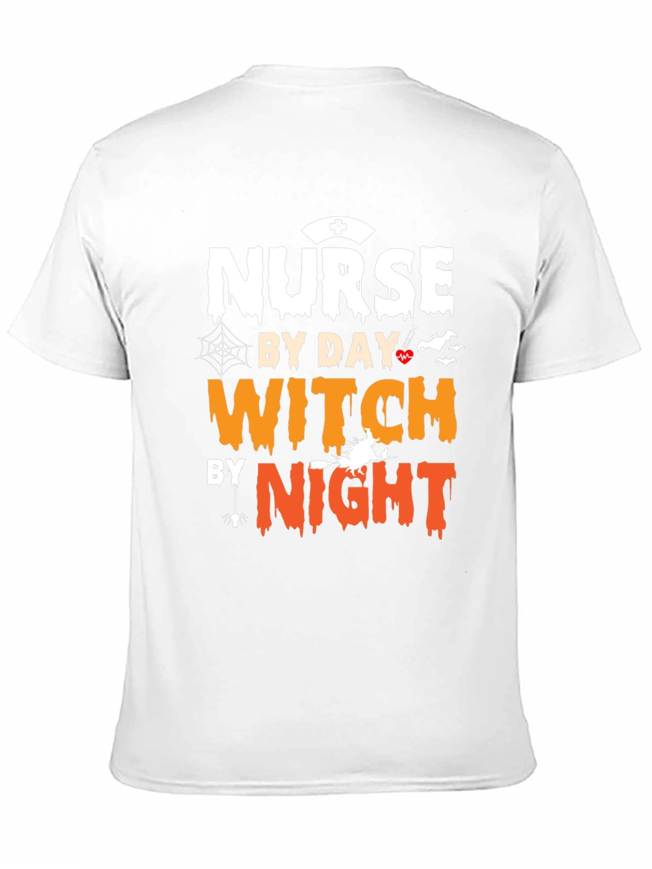 Black Nurse By Day Witch By Night Halloween T-Shirt view 11