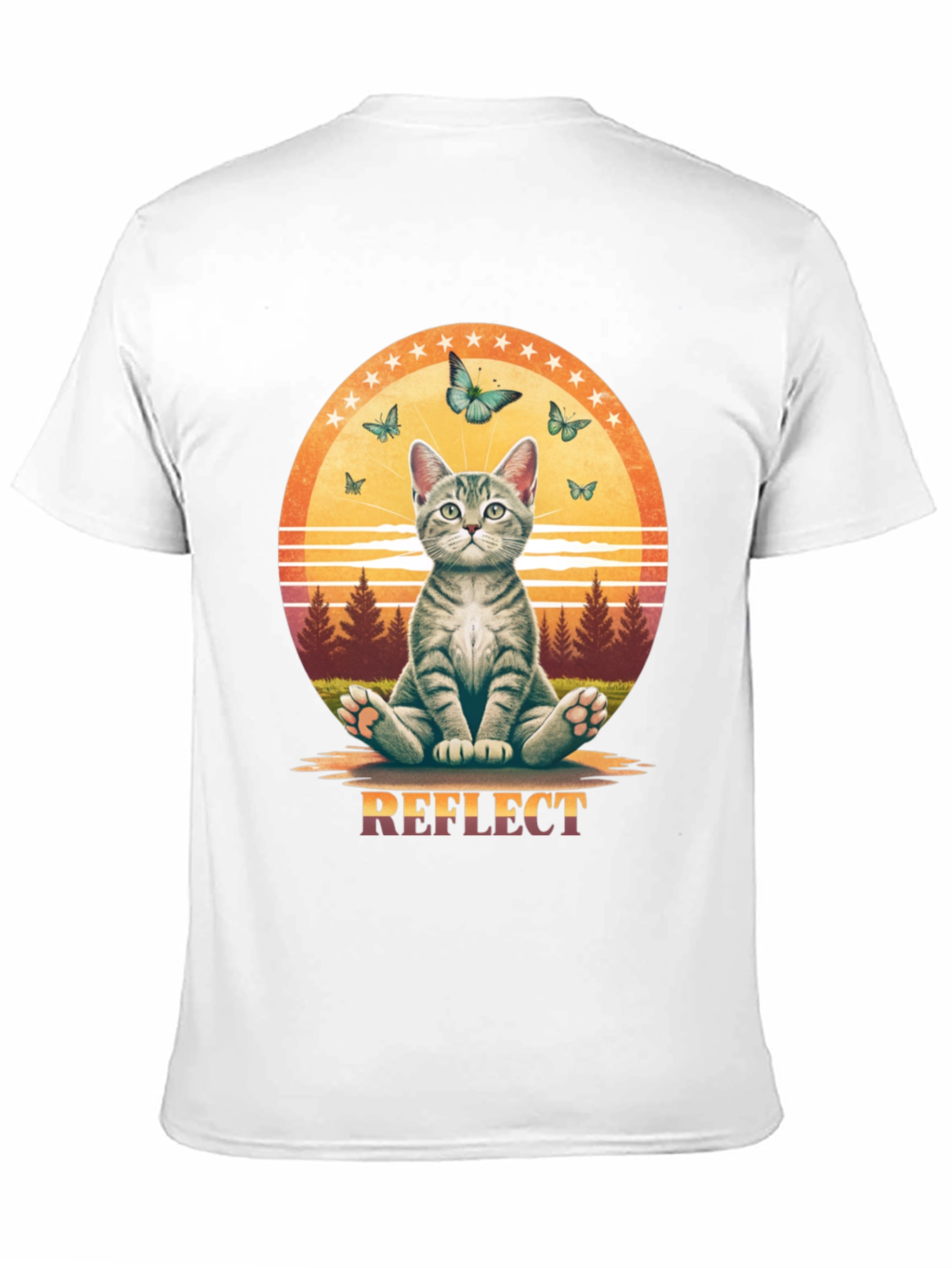 Reflect Cat Butterfly Graphic Tee - Relaxed Fit - 11