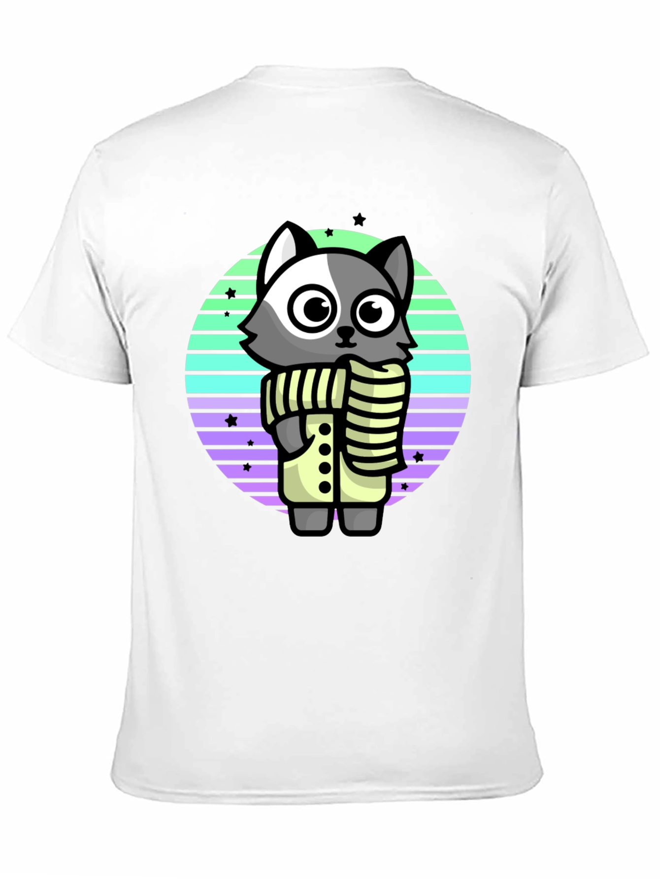Black Cute Raccoon Graphic Tee - Fun Animal Shirt view 11