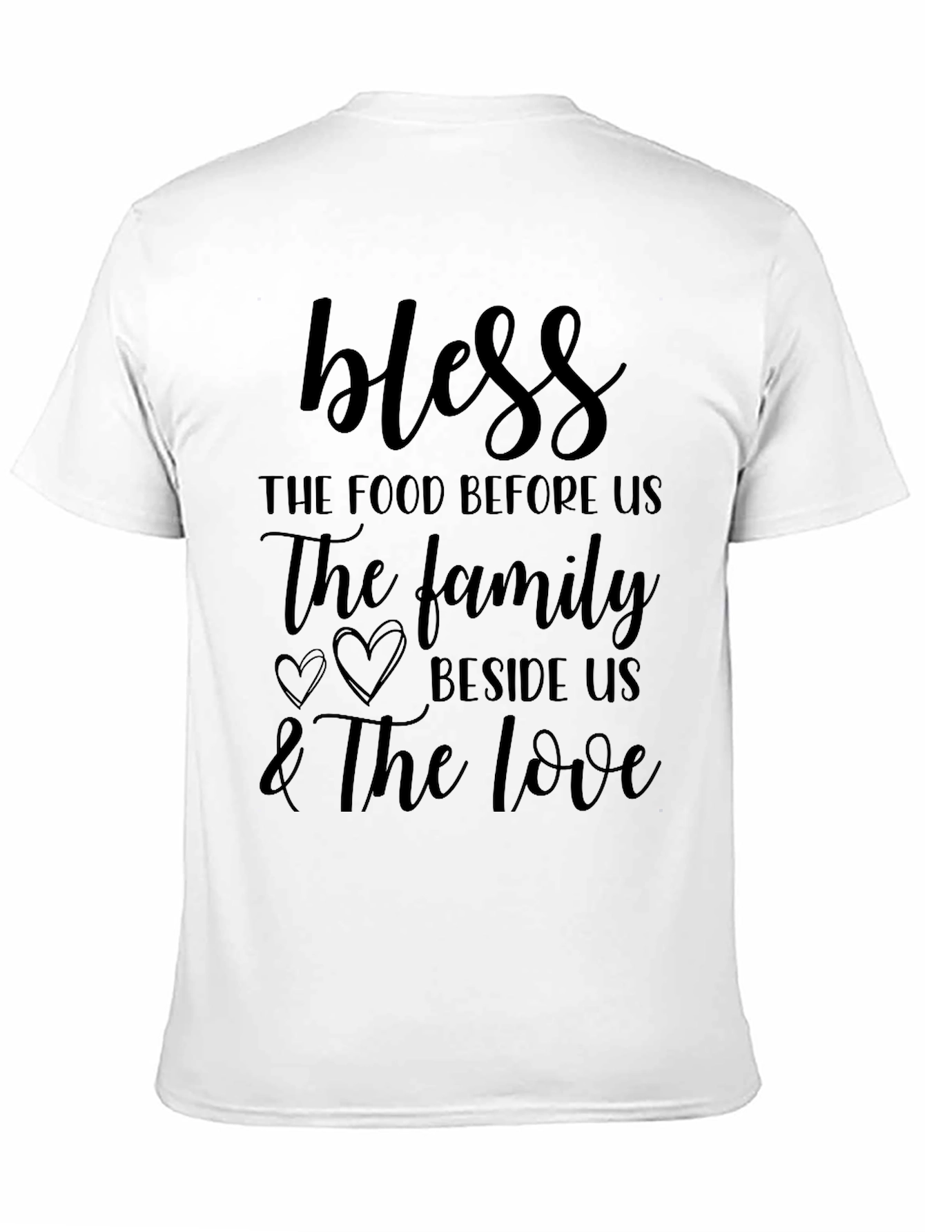 Black Bless The Food Family Love Graphic Tee view 11