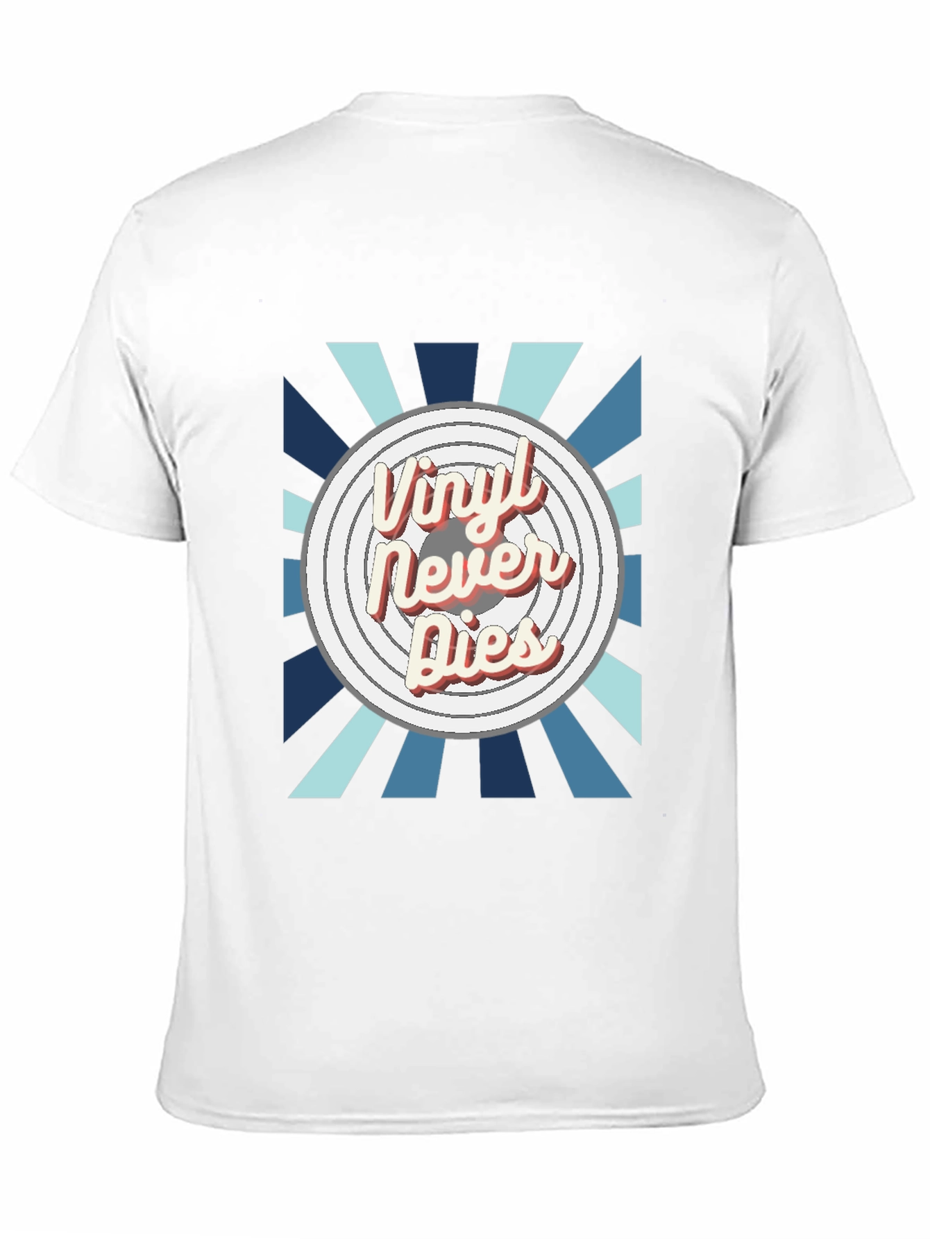 Black Vinyl Never Dies Graphic Tee - Retro Music Lover Shirt view 11