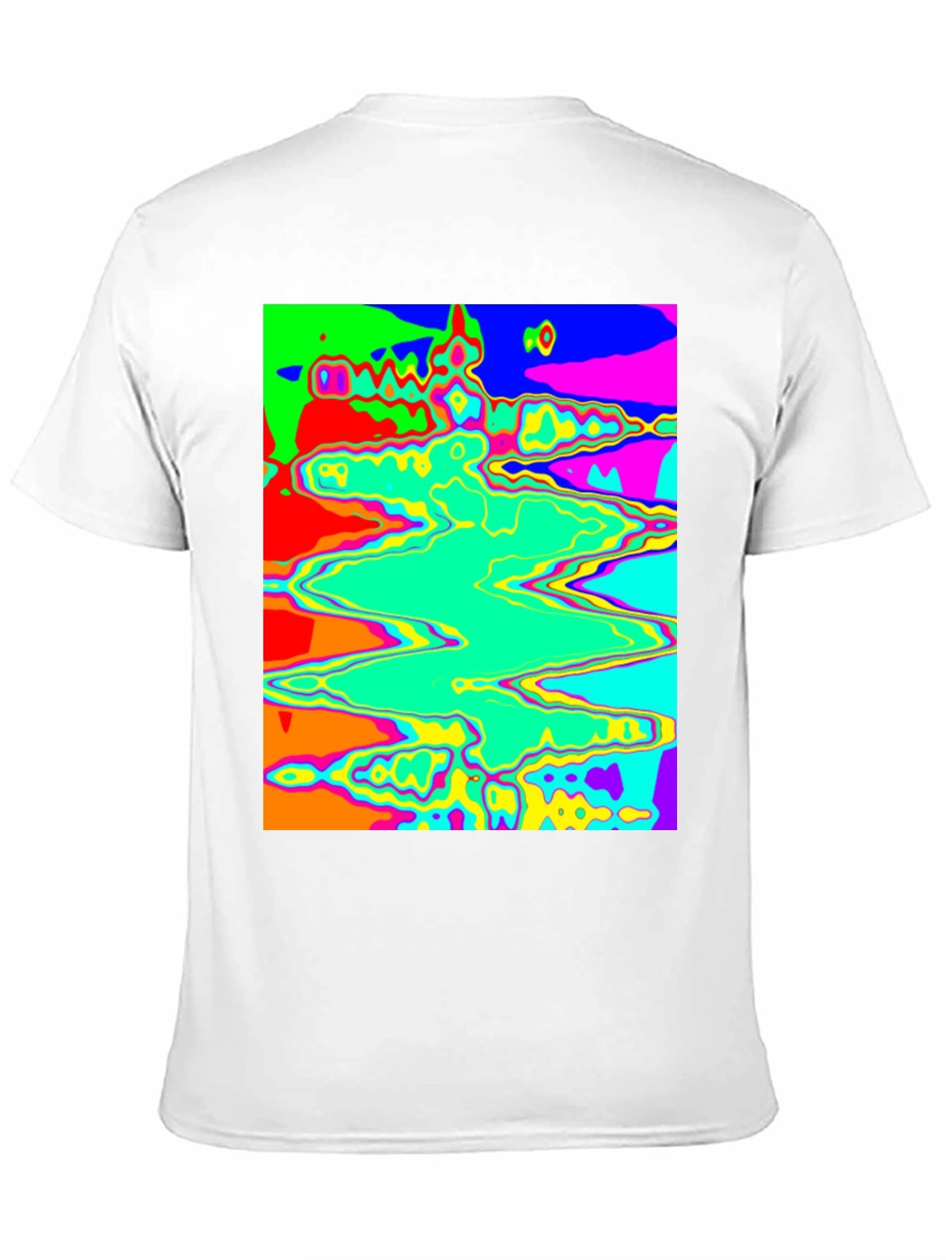 Black Psychedelic Wave T-Shirt - Bold Graphic Tee view 11