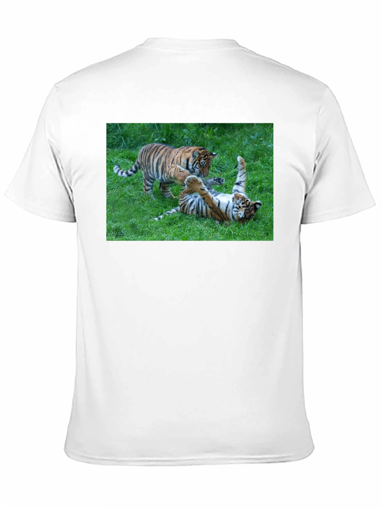 Black Tiger Cubs Playful Graphic Tee view 11