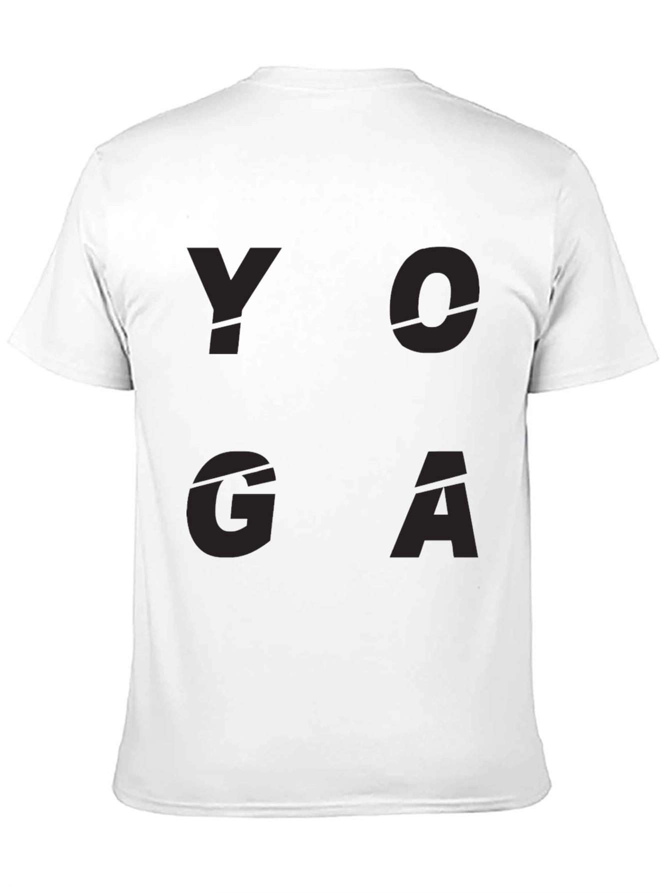 Black Yoga Graphic Print Black T-Shirt view 11