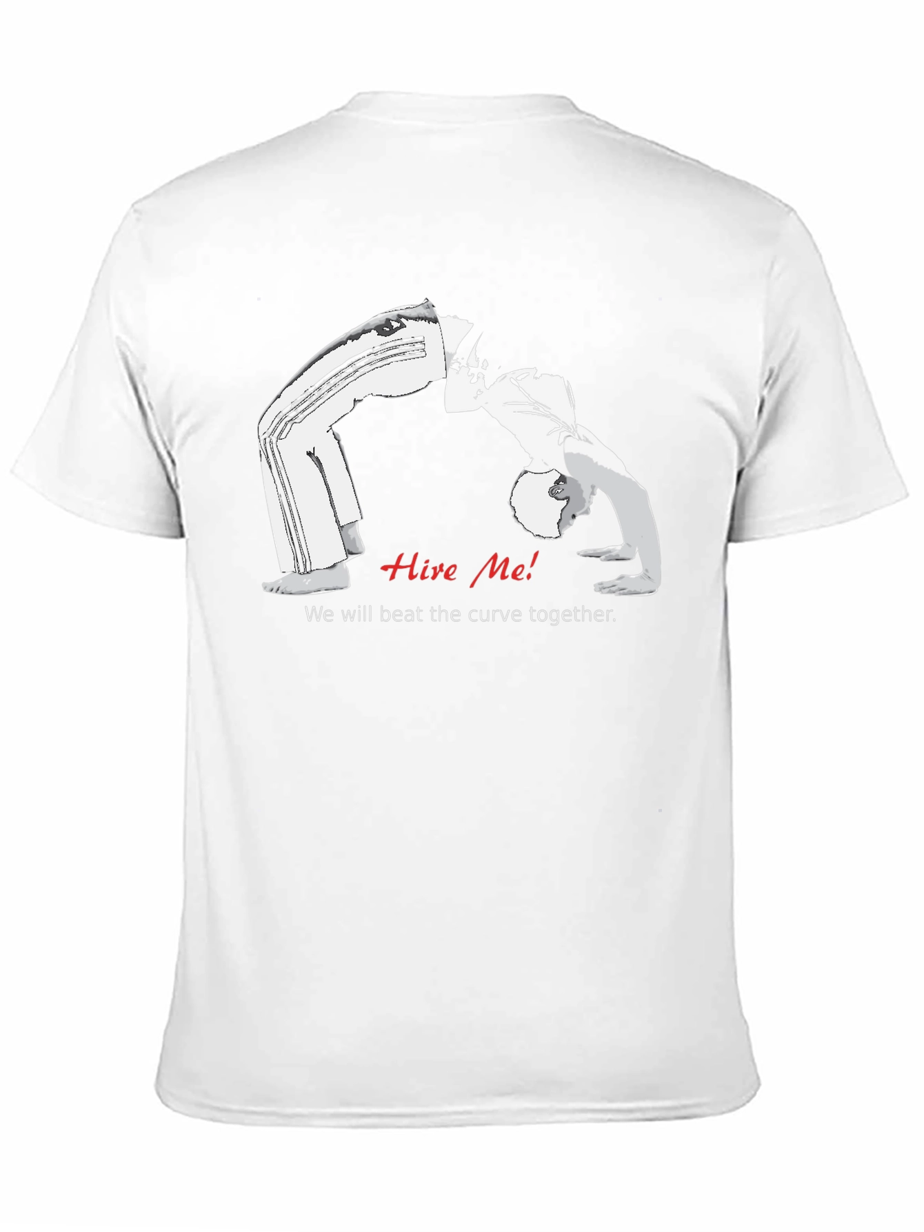 Black Hire Me! Funny T-Shirt view 11