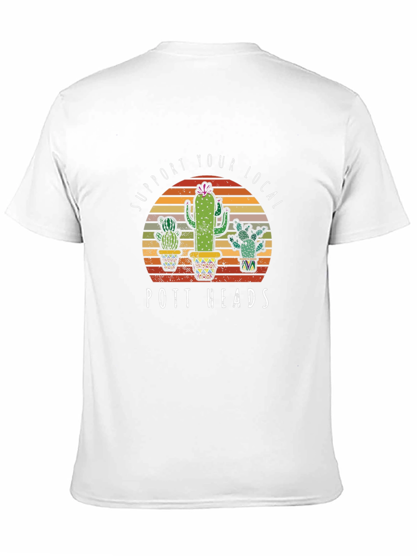 Black Pott Heads Cactus Graphic Tee view 11