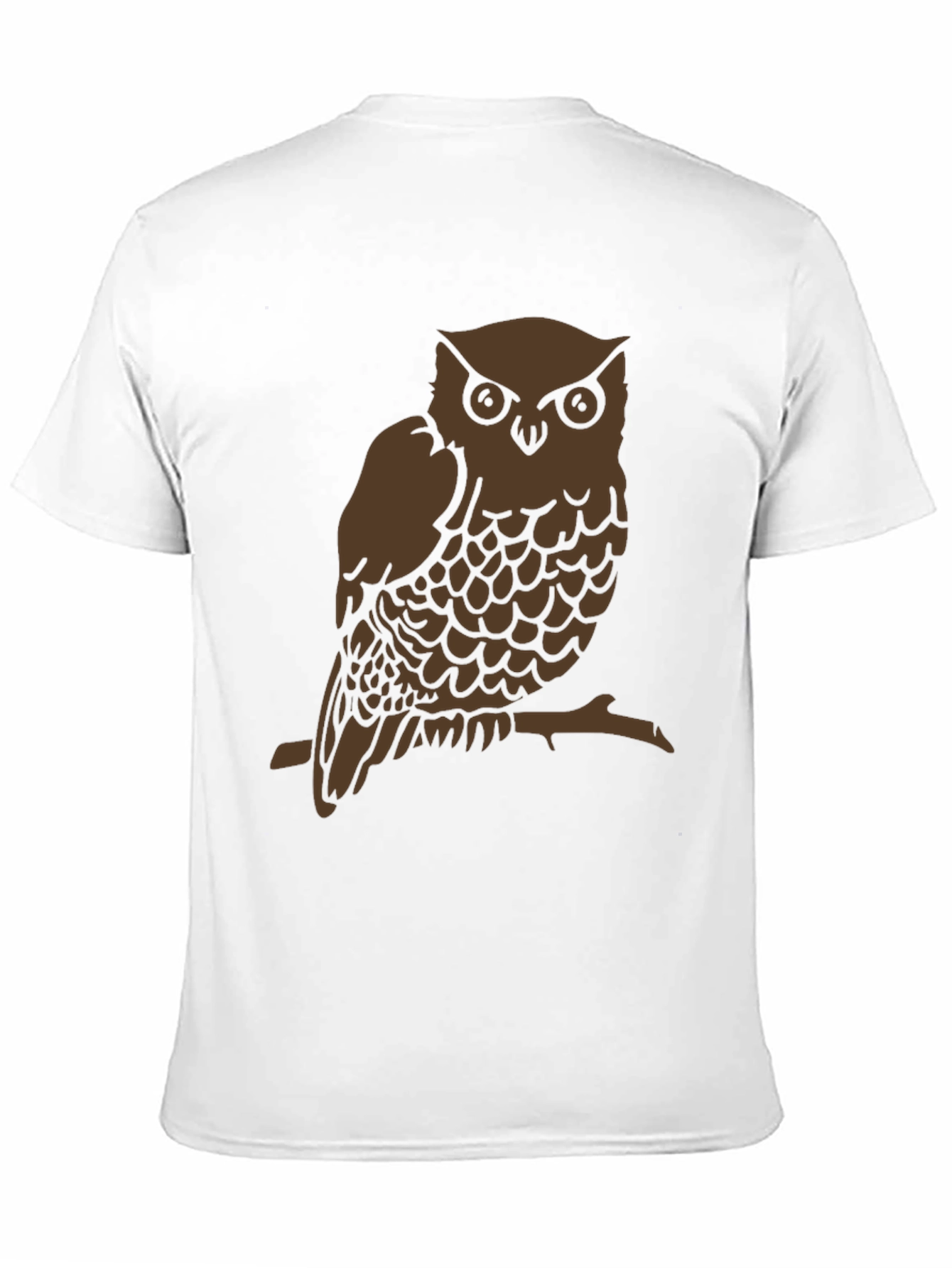 Black Owl Graphic Print Crew Neck T-Shirt view 11