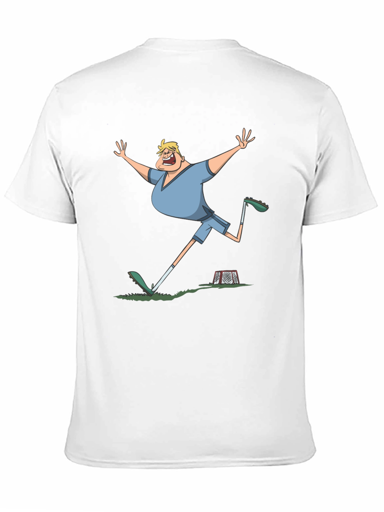 Black Funny Soccer Goal Celebration Black T-Shirt view 11