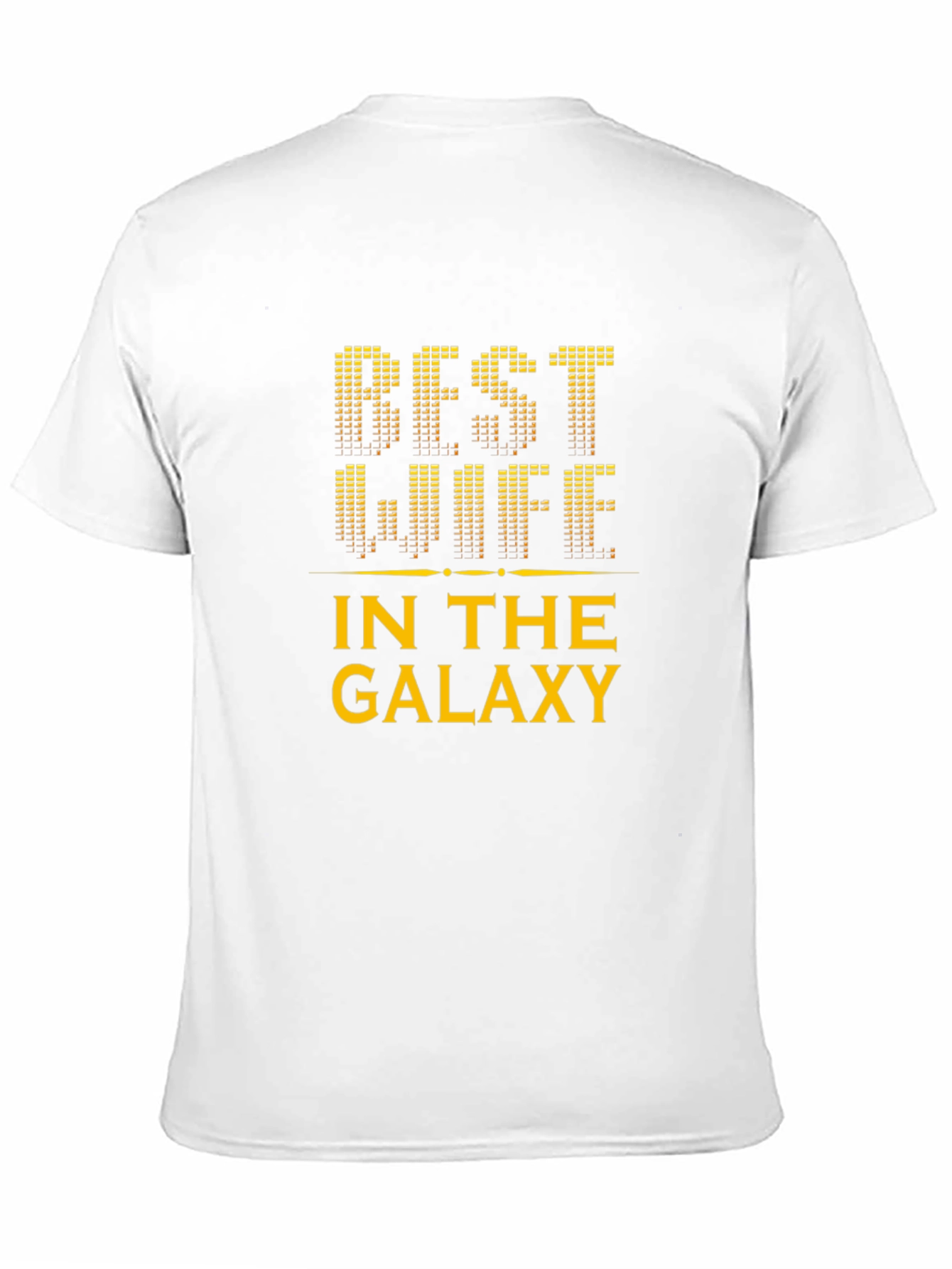 Black Best Wife in the Galaxy Black T-Shirt view 11