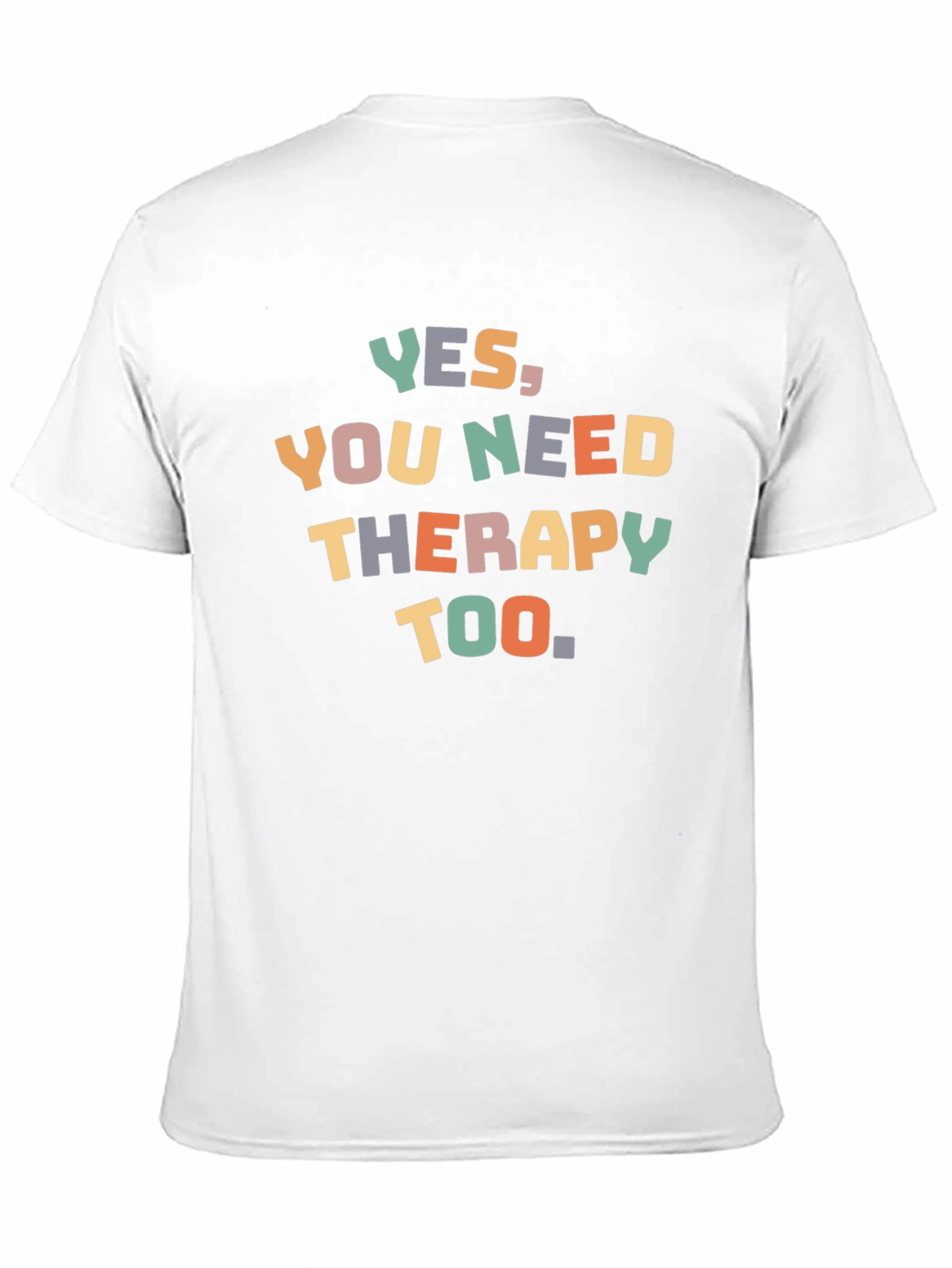 Black Therapy T-Shirt - Unisex Black Tee view 11