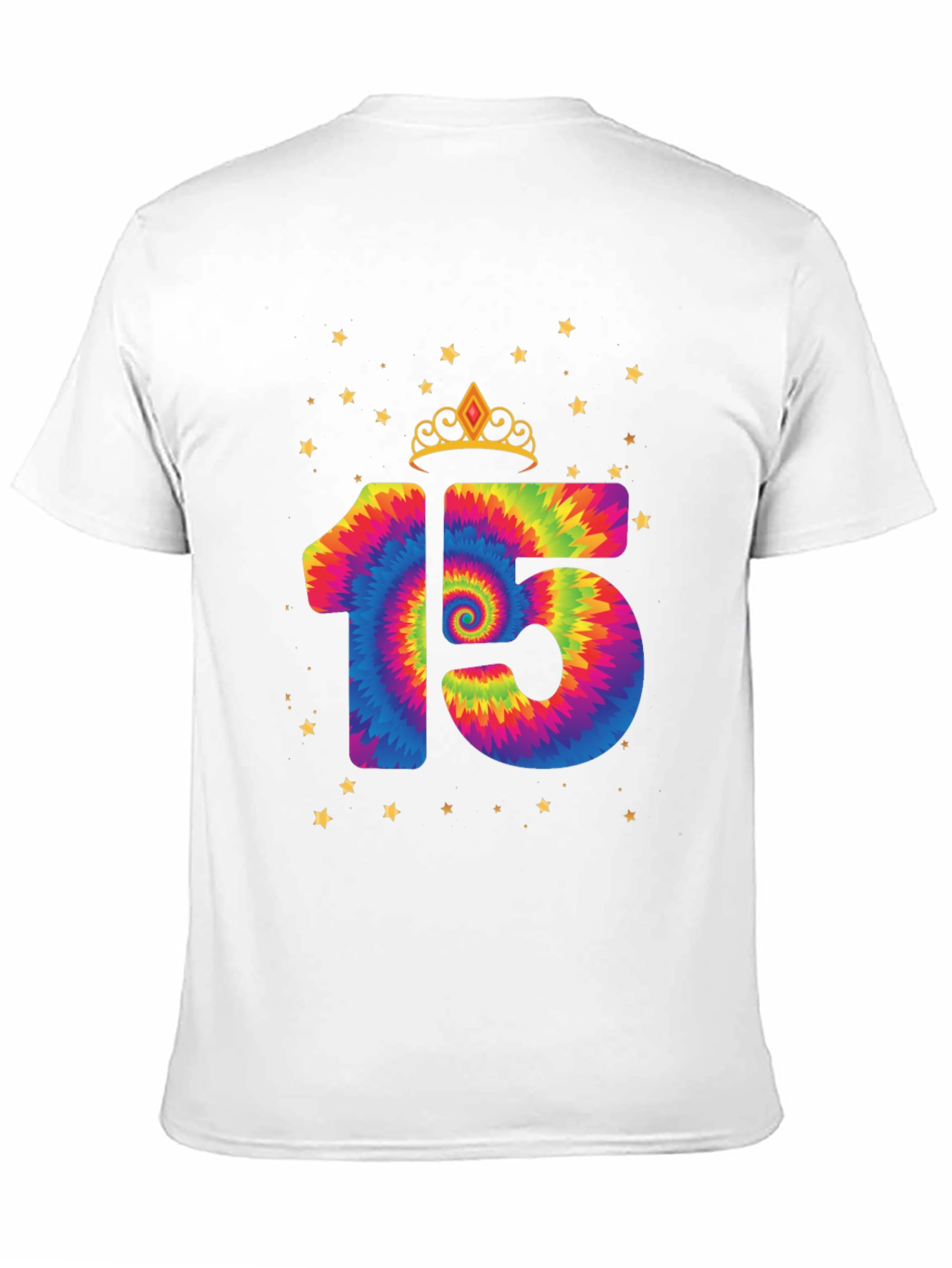 Tie Dye 15th Birthday T-Shirt - 11
