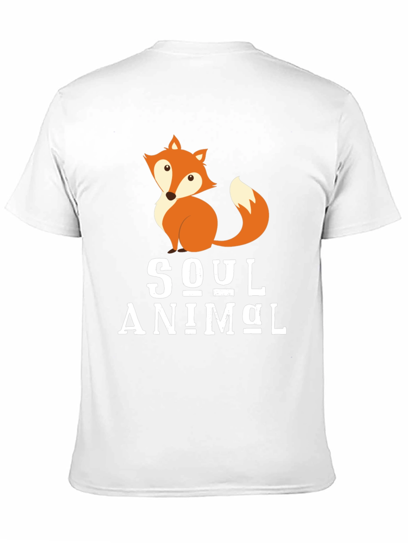 Black Soul Animal Fox Graphic Tee view 11