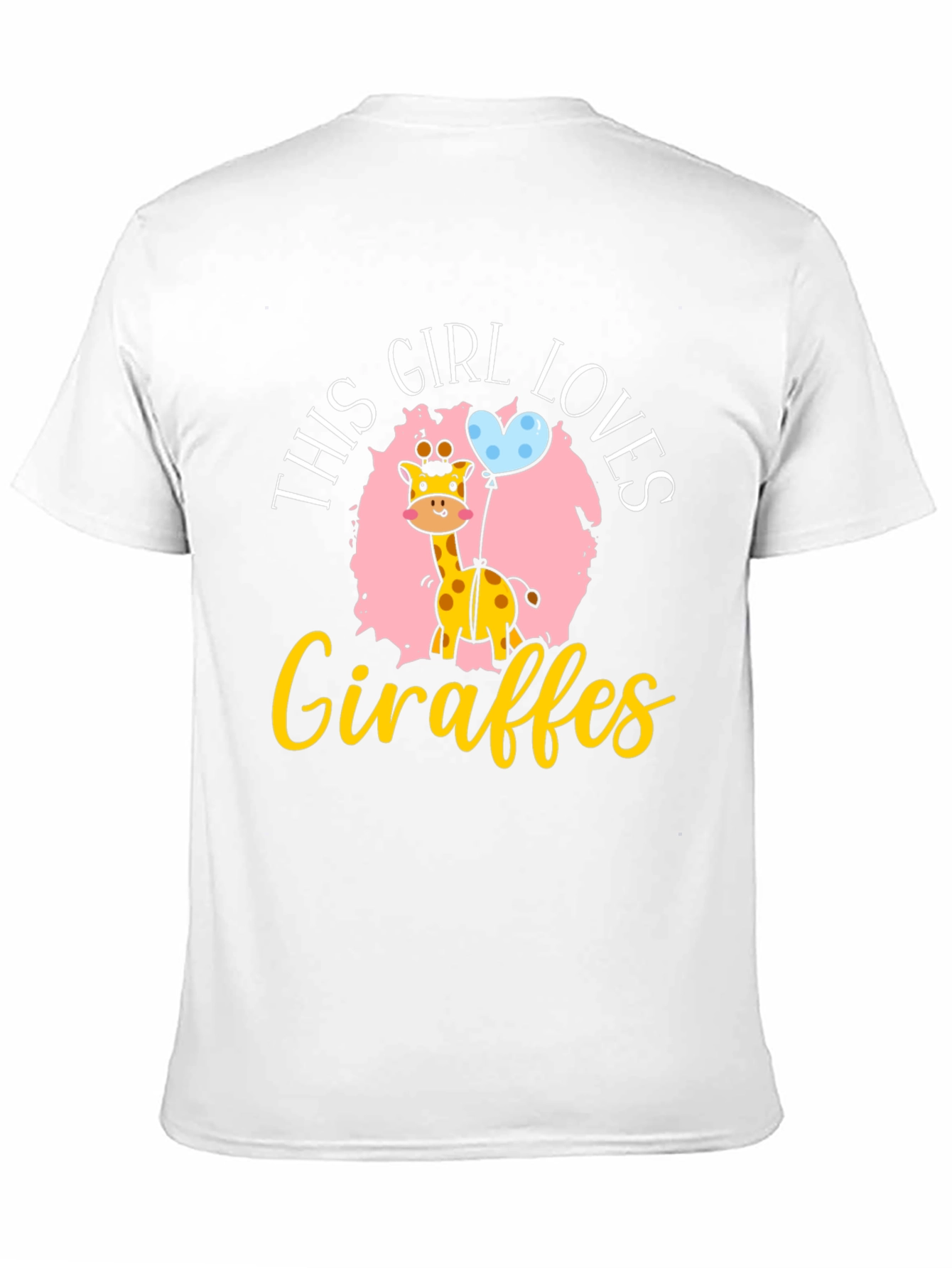 Black Girl Loves Giraffes T-Shirt view 11
