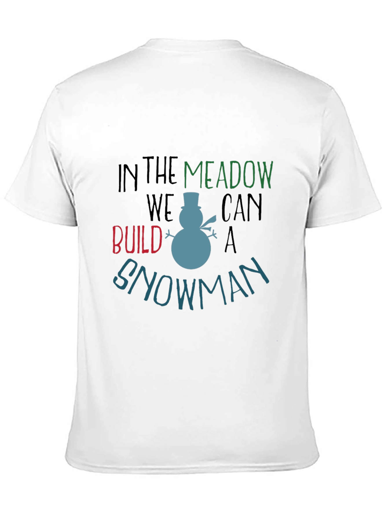 Black Winter Fun Graphic Tee: Snowman Build view 11