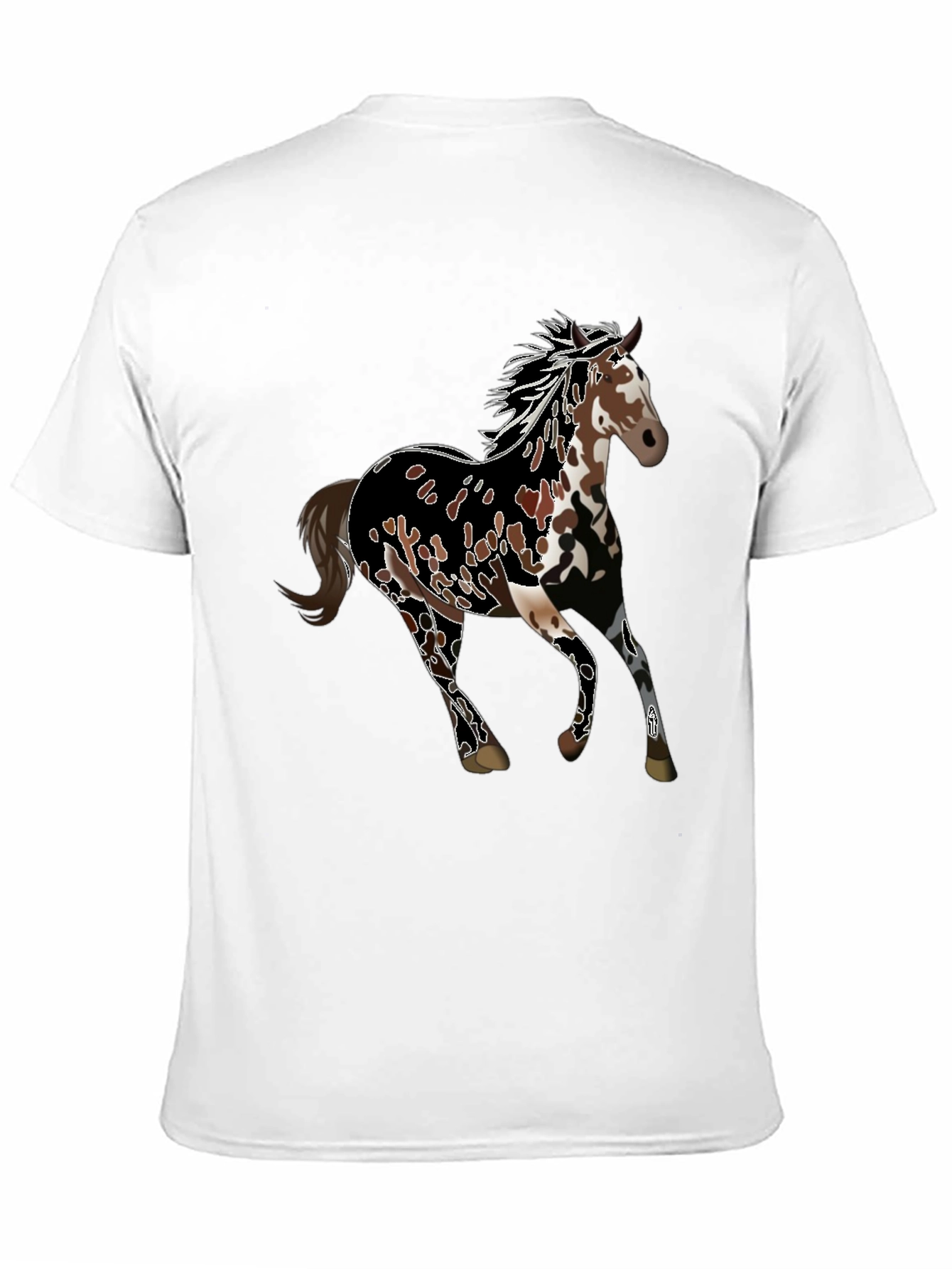 Black Horse Graphic Tee - Black Unisex T-Shirt view 11