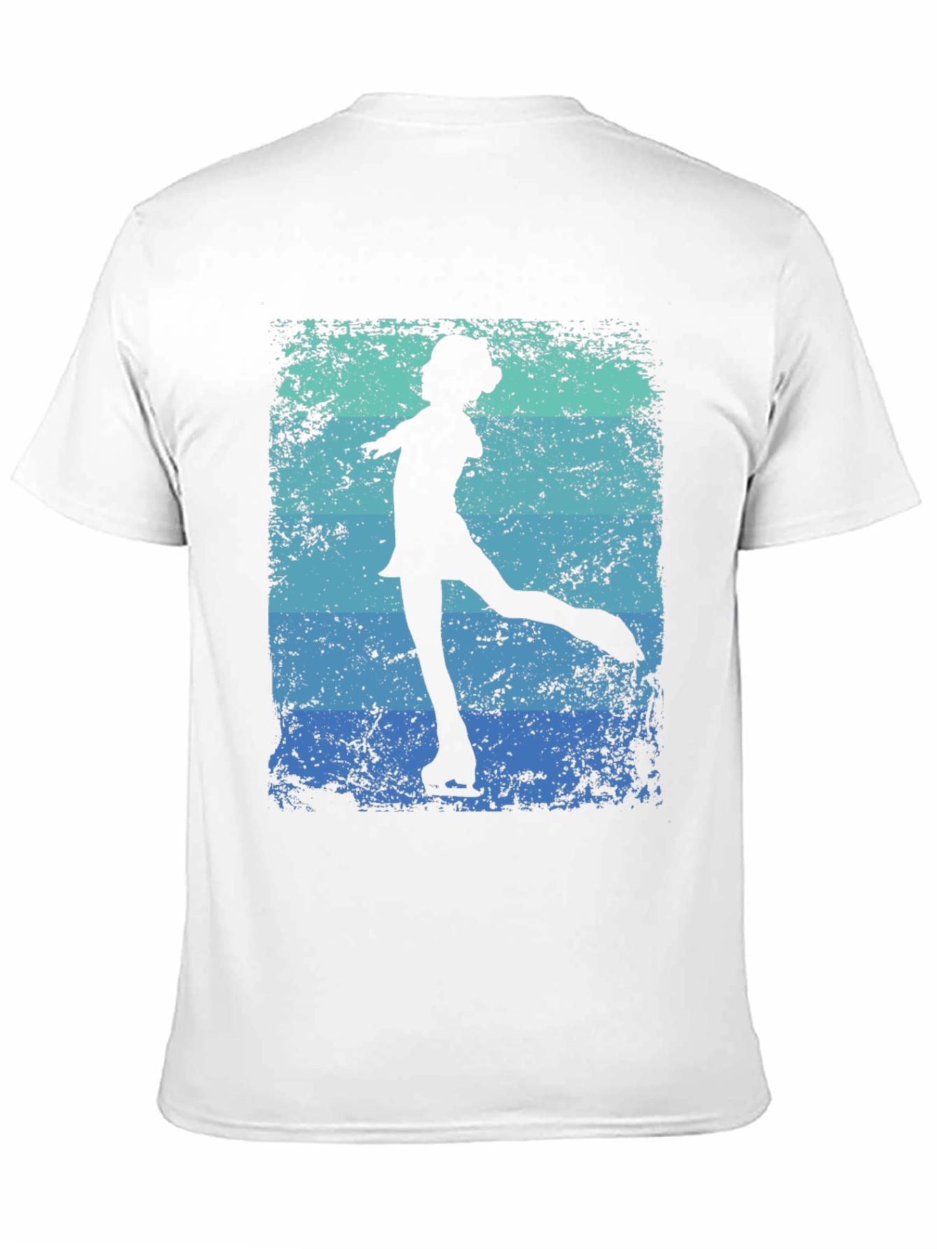 Black Retro Figure Skater Graphic Tee - Black Cotton Blend view 11