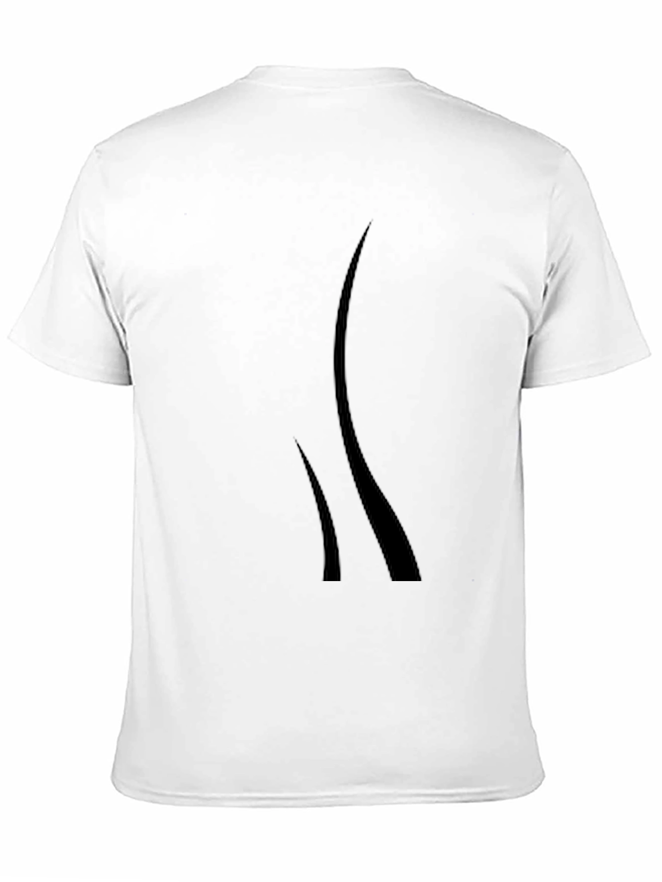 Black Men's Black Graphic Tee - Modern Design, Casual Style view 11
