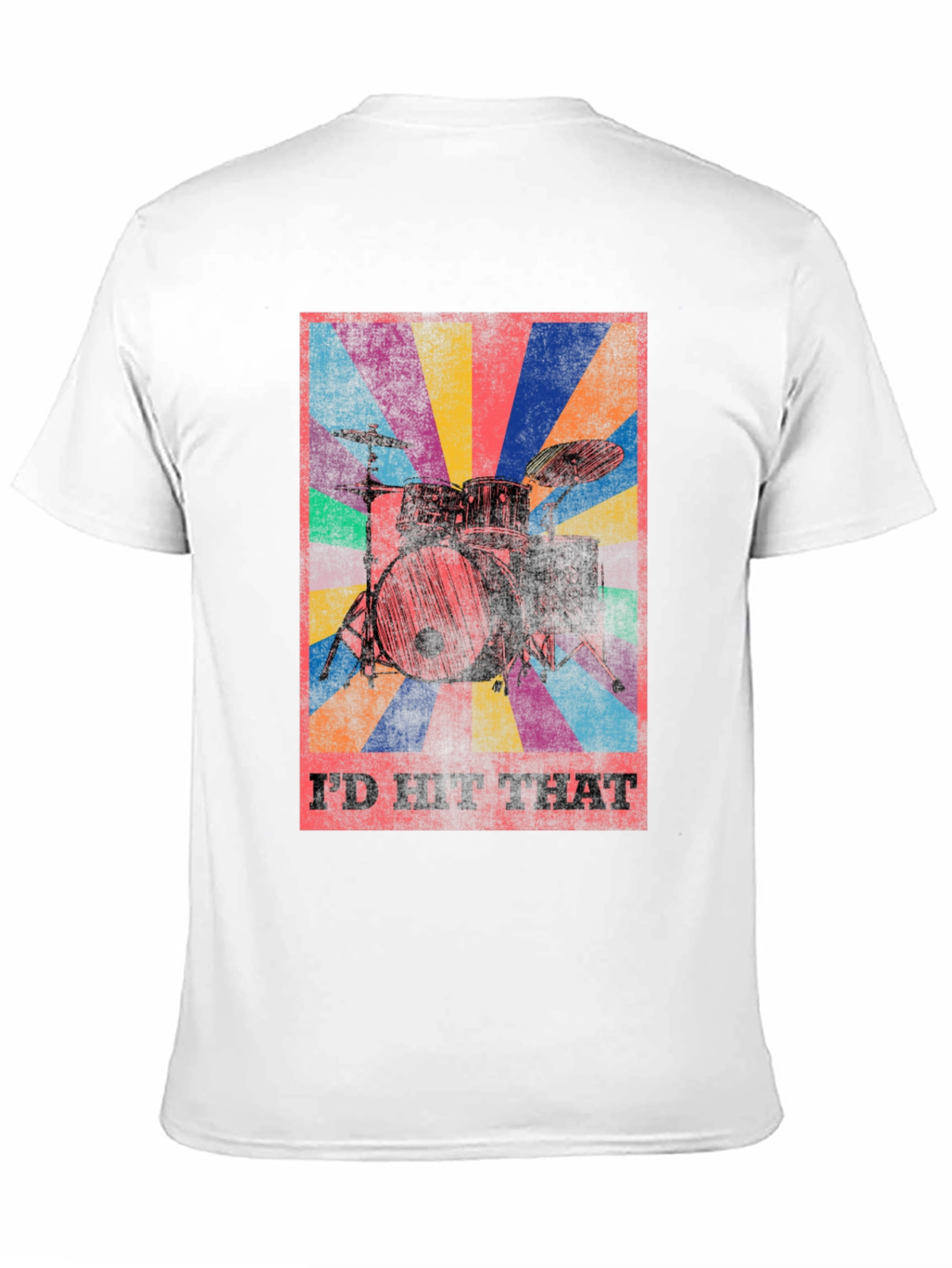Black I'd Hit That Drum Kit Graphic Tee - Black view 11