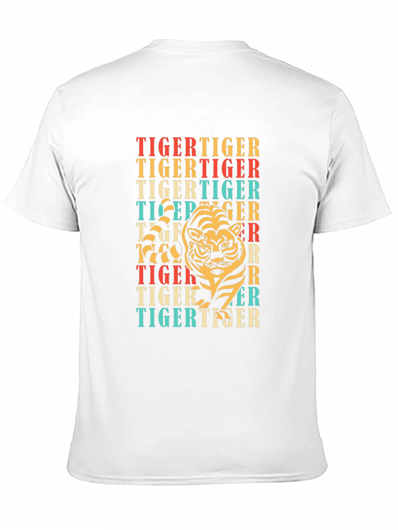 Black Retro Tiger Graphic T-Shirt view 11