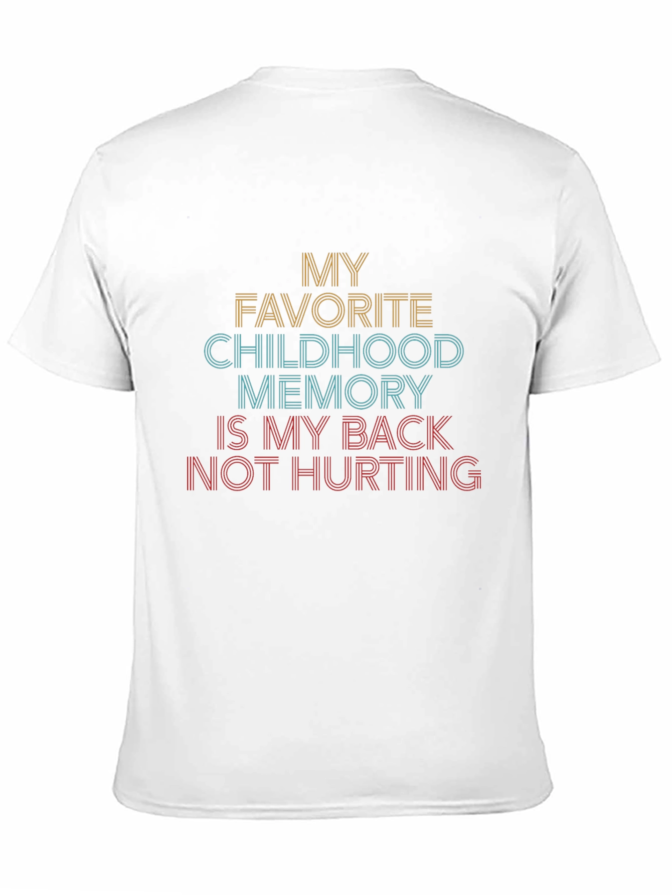 Black My Favorite Childhood Memory T-Shirt view 11