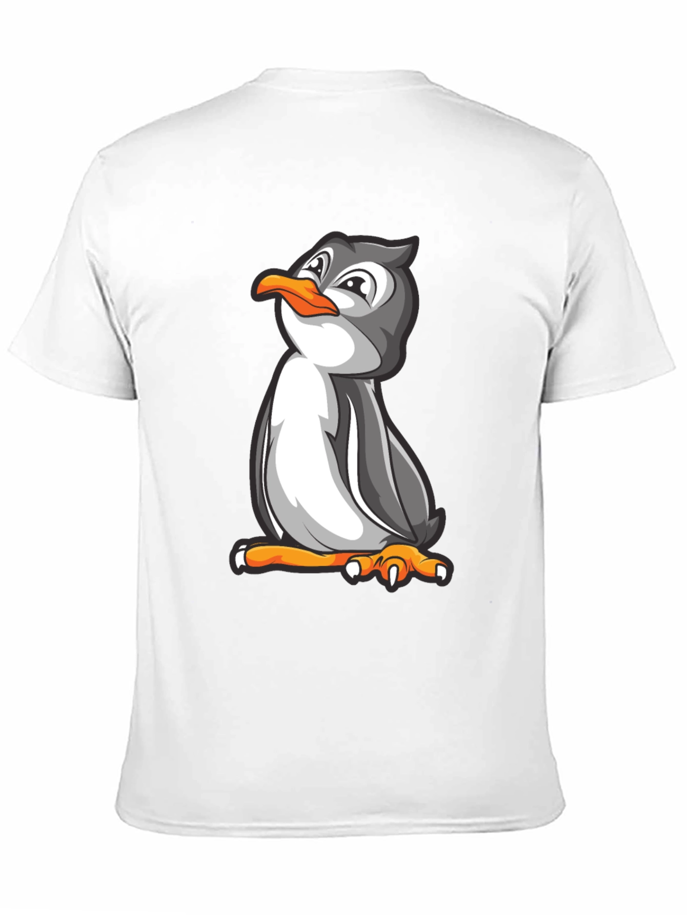 Black Penguin Graphic Tee - Black Cotton Blend Comfort Fit view 11