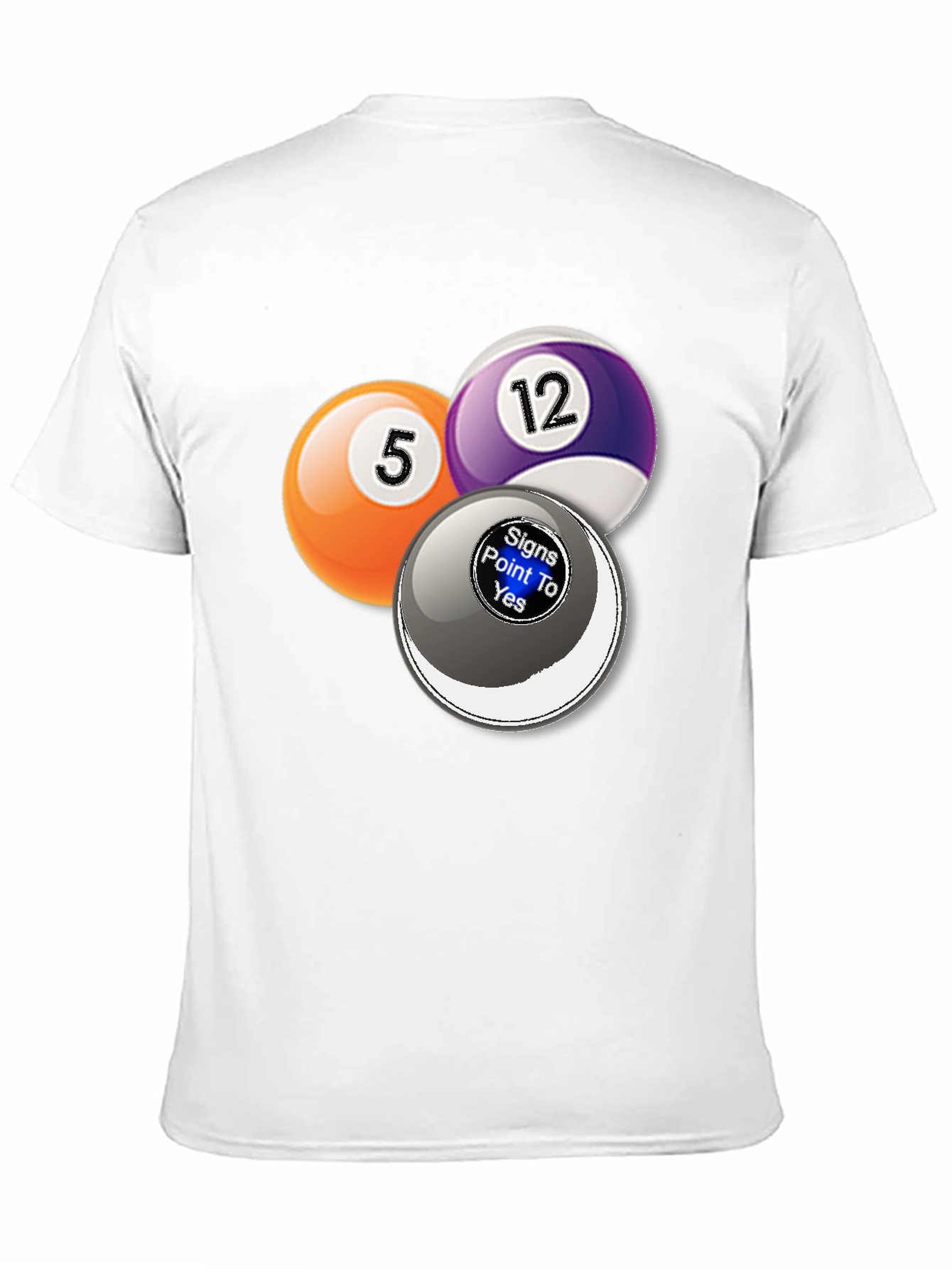 Black Billiards Graphic T-Shirt - Novelty Pool Ball Tee view 11